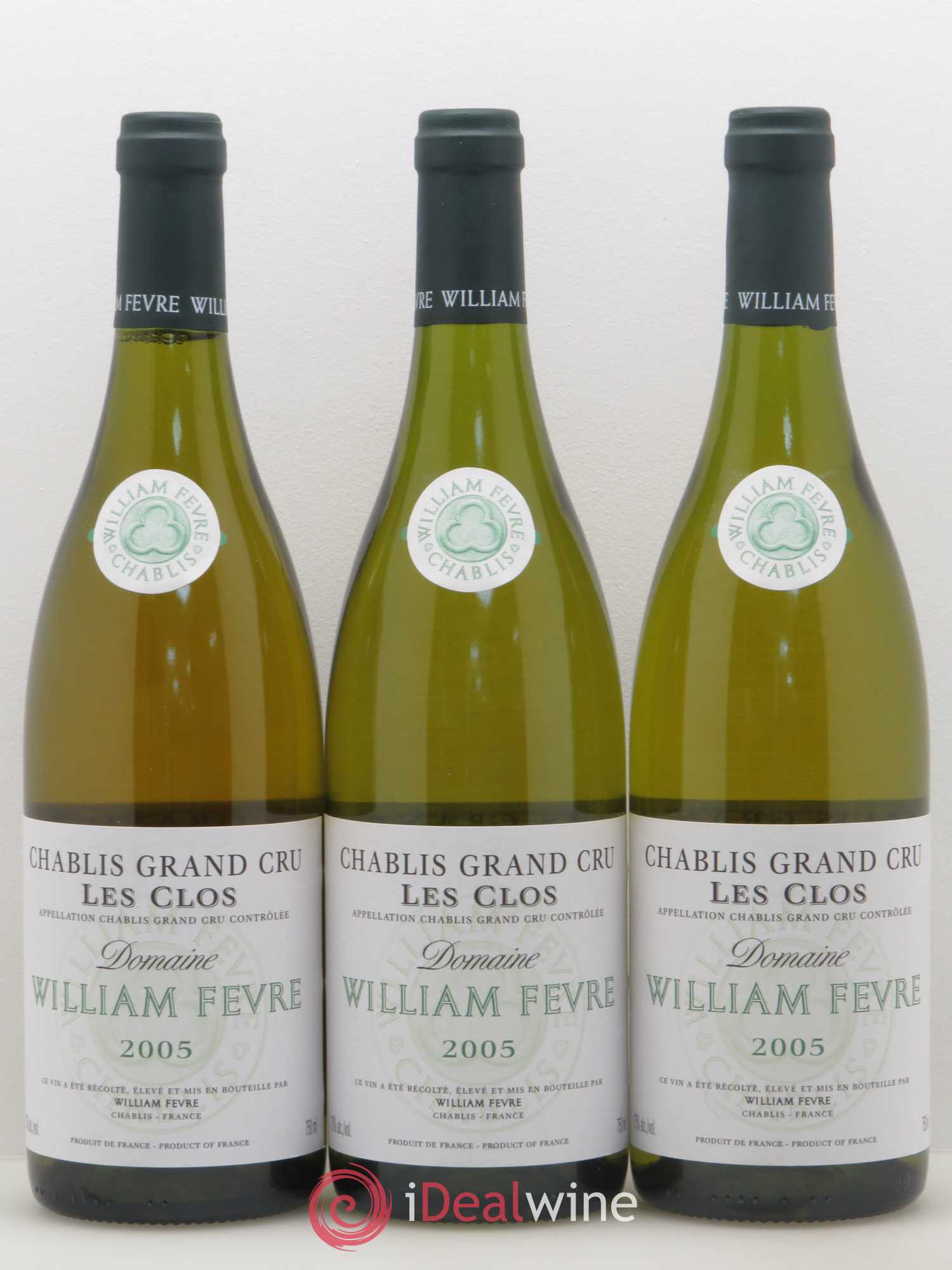 Chablis Grand Cru Les Clos William Fèvre 2005 - Lot de 3 bouteilles - 0