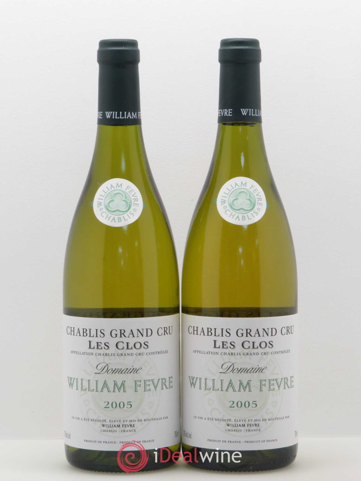 Chablis Grand Cru Les Clos William Fèvre 2005 - Lot de 2 bouteilles - 0