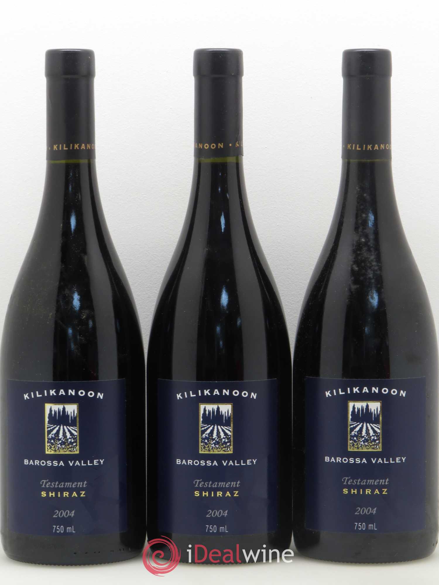 Australie Barossa Valley Kilikanoon Testament Shiraz 2004 - Posten von 3 Flaschen - 0