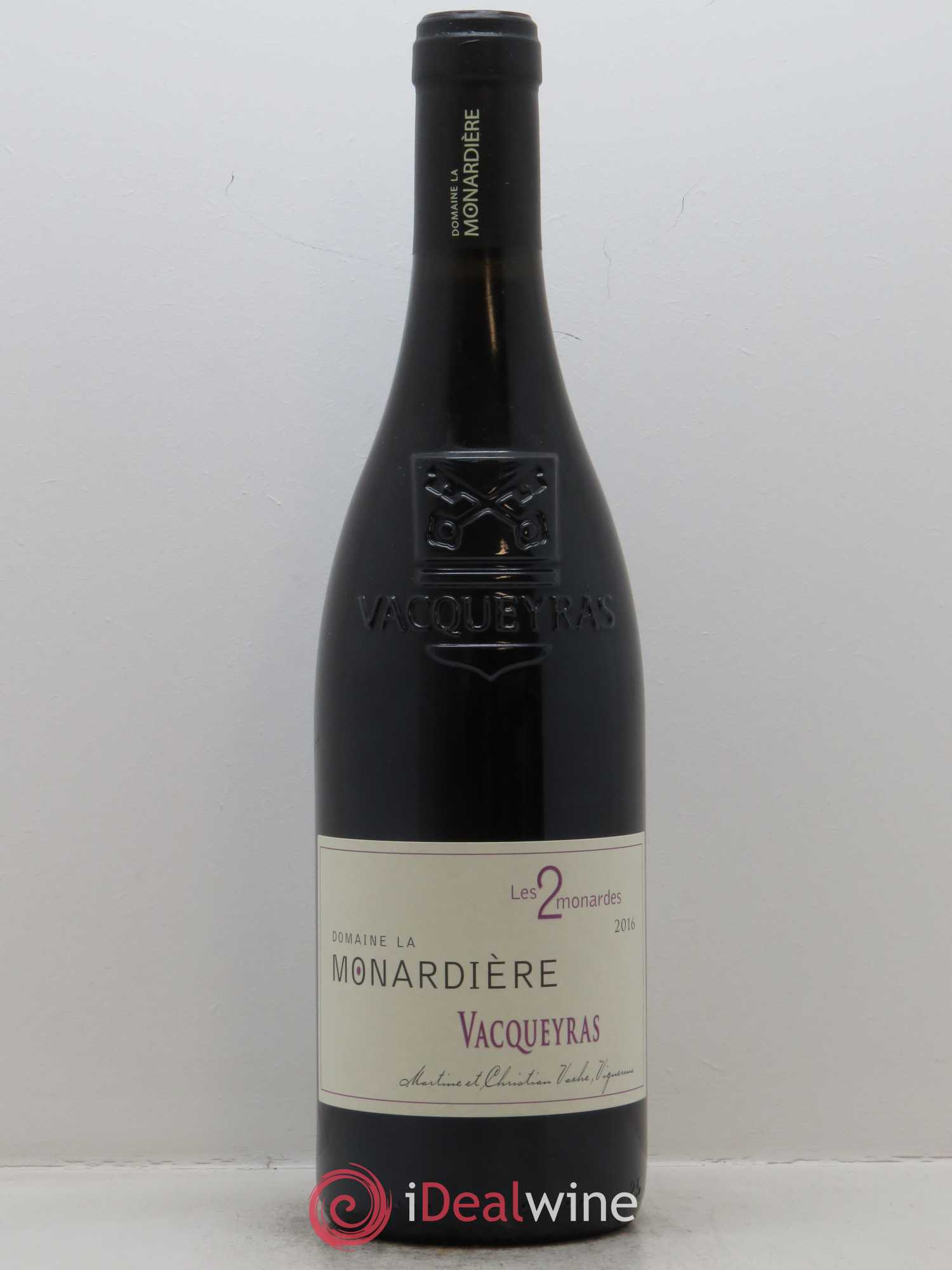 Vacqueyras Les 2 Monardes La Monardière (Domaine) 2016 - Lot de 1 bouteille - 0