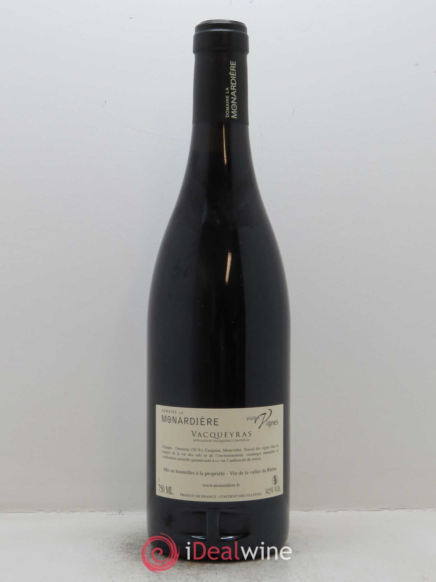 Vacqueyras Vieilles Vignes La Monardière (Domaine) 2015 - Lot de 1 bouteille - 1