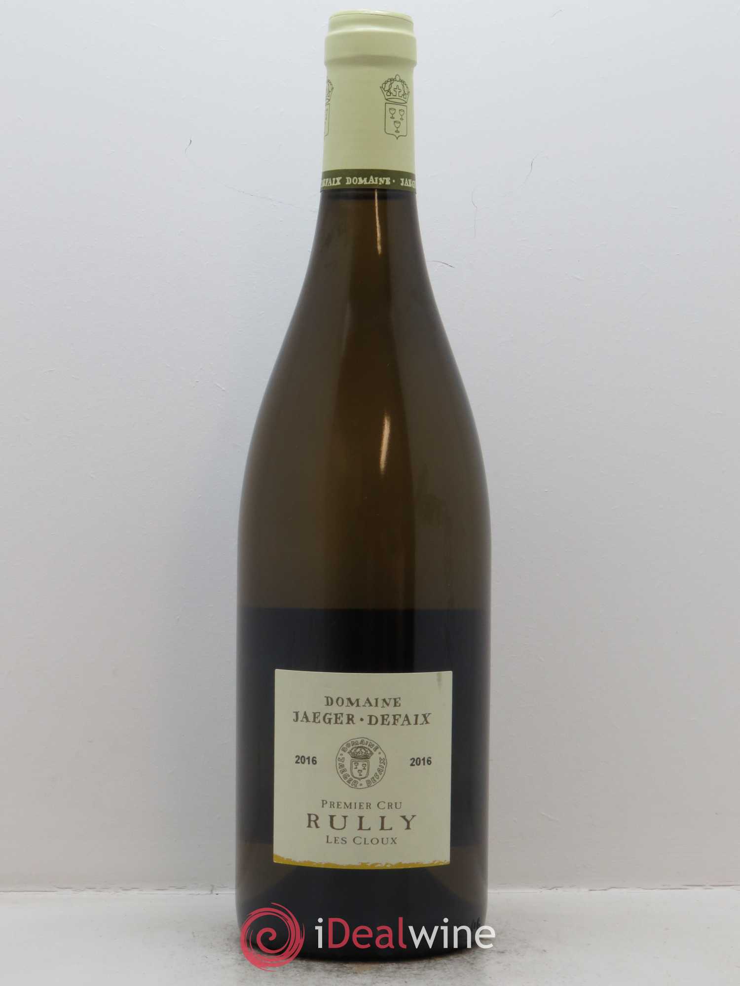 Rully 1er Cru Les Cloux Jaeger Defaix (Domaine) 2016 - Lot de 1 bouteille - 0