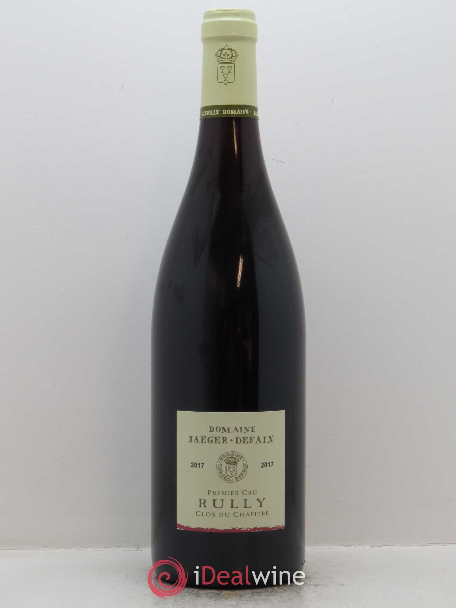 Rully 1er Cru Clos du Chapitre Jaeger Defaix (Domaine) 2017 - Posten von 1 Flasche - 0