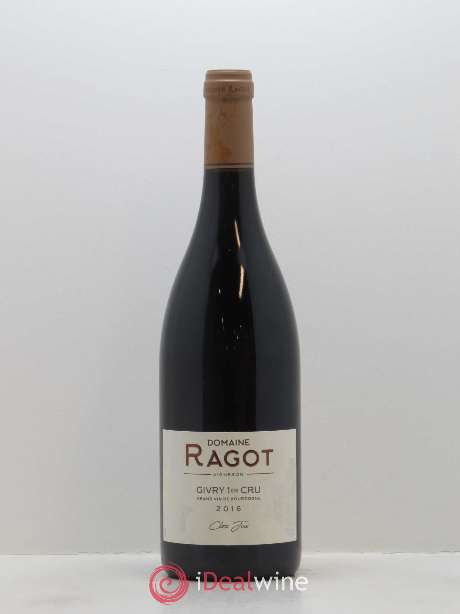 Givry 1er Cru Clos Jus Ragot (Domaine) 2016 - Lot de 1 bouteille - 0