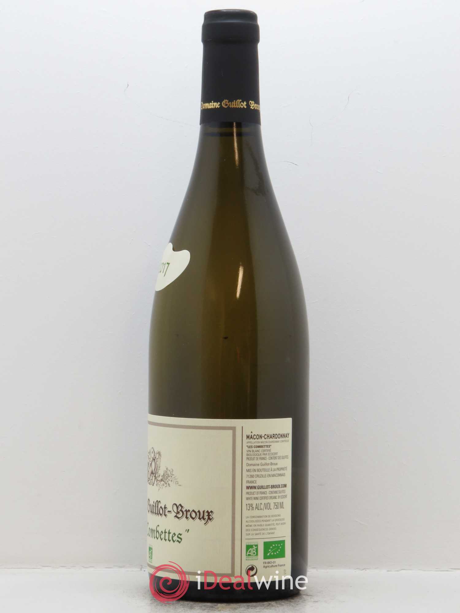 Mâcon Les Combettes Guillot-Broux (Domaine) 2017 - Lot de 1 bouteille - 1