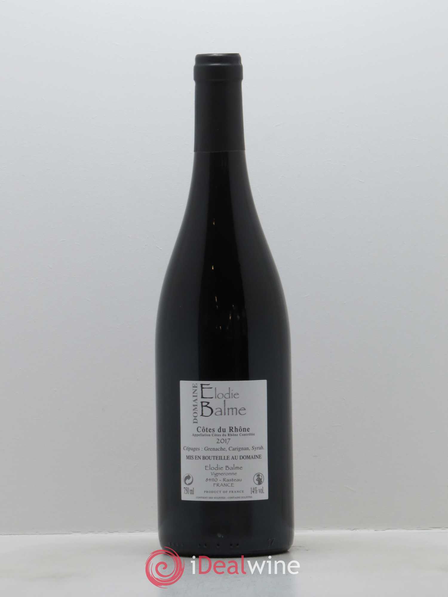 Côtes-du-Rhône Elodie Balme (Domaine) 2017 - Lot de 1 bouteille - 1