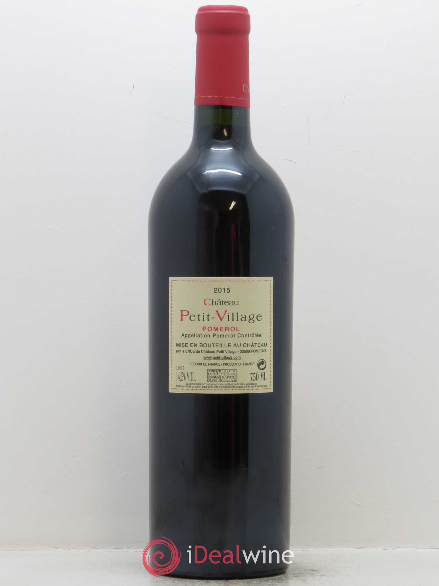 Château Petit Village 2015 - Lot de 1 bouteille - 1