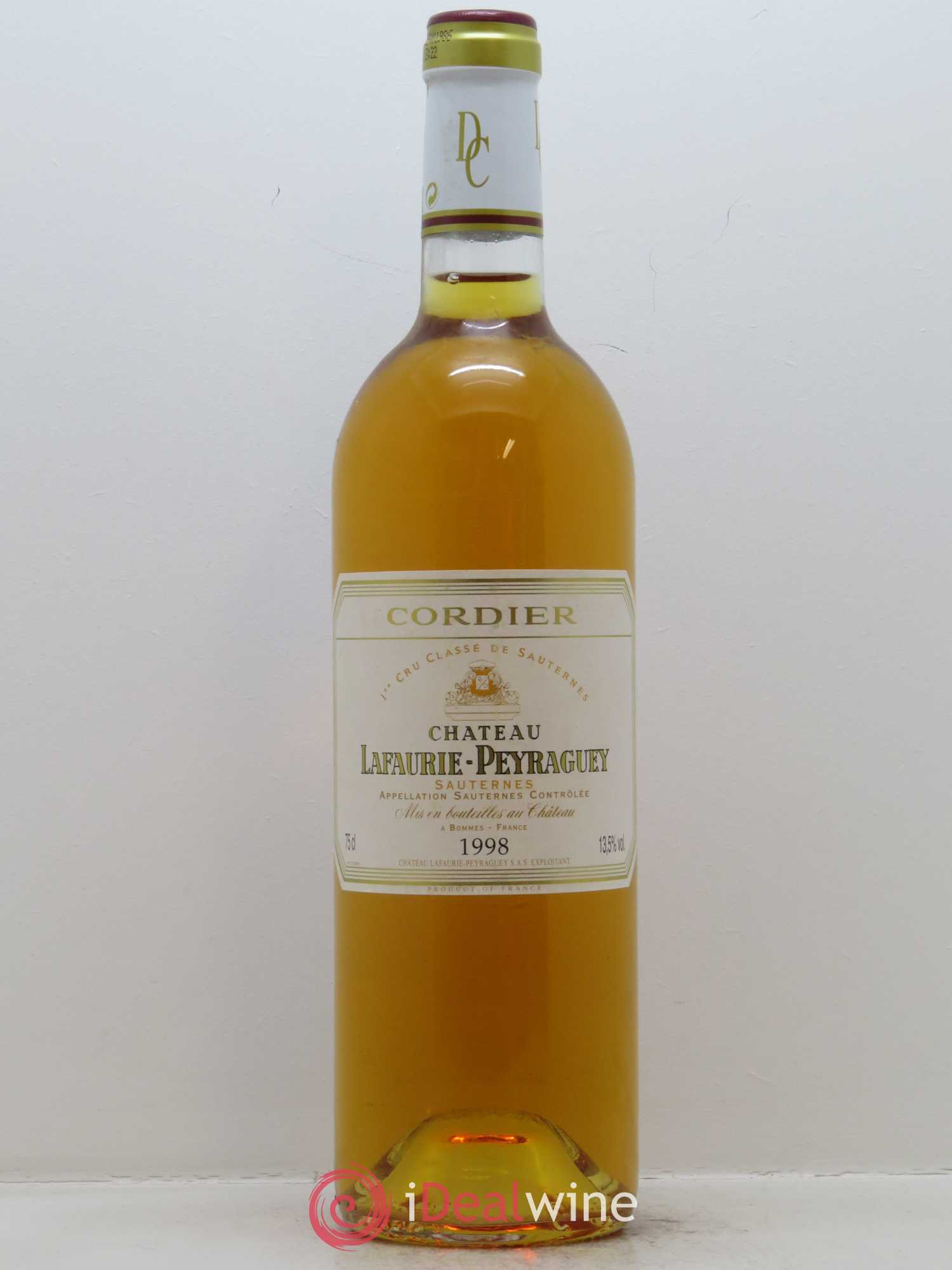 Château Lafaurie-Peyraguey 1er Grand Cru Classé 1998 - Lotto di 1 bottiglia - 0