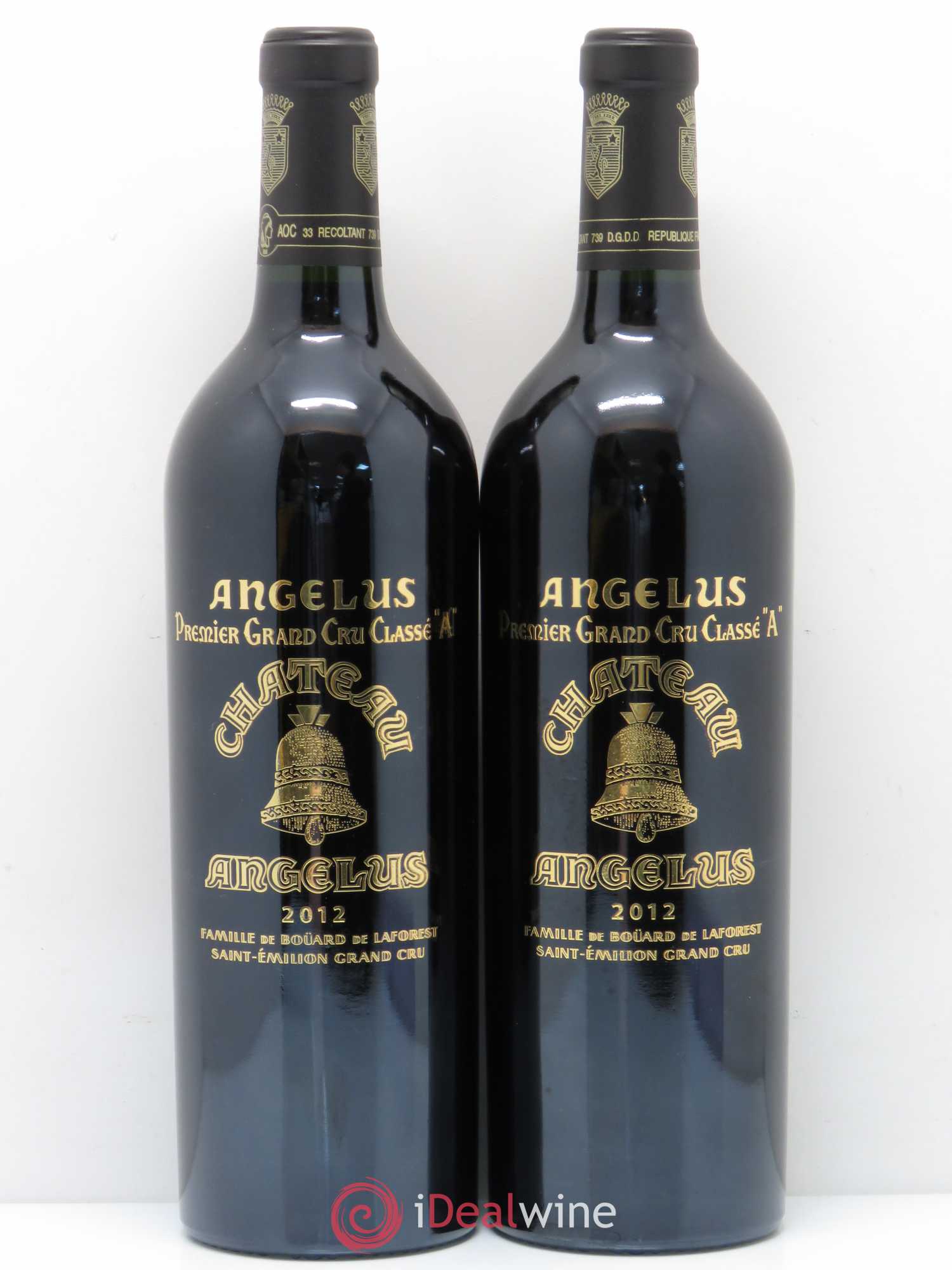 Château Angélus 1er Grand Cru Classé A 2012 - Lot de 2 bouteilles - 0