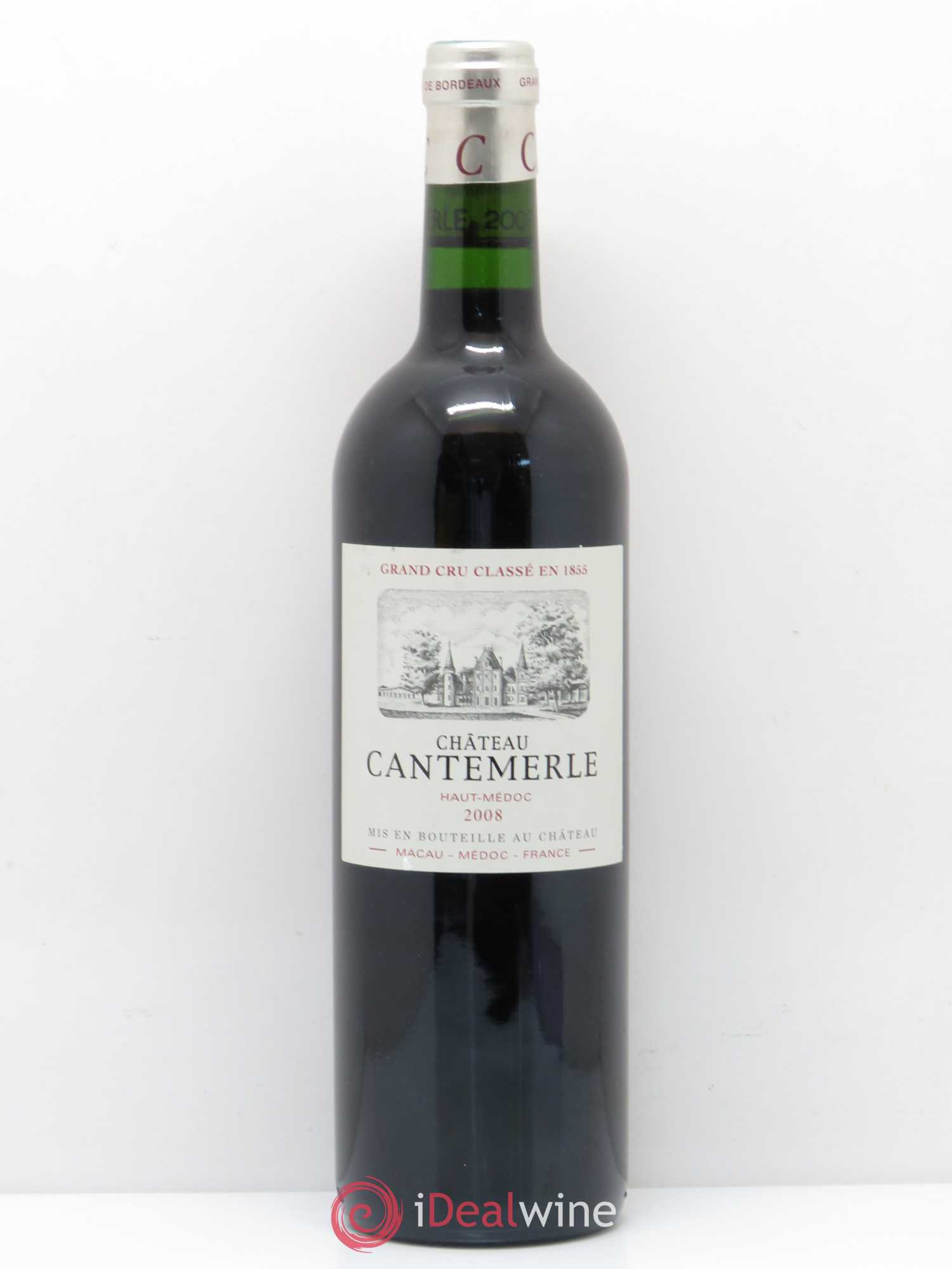 Château Cantemerle 5ème Grand Cru Classé 2008 - Lot de 1 bouteille - 0