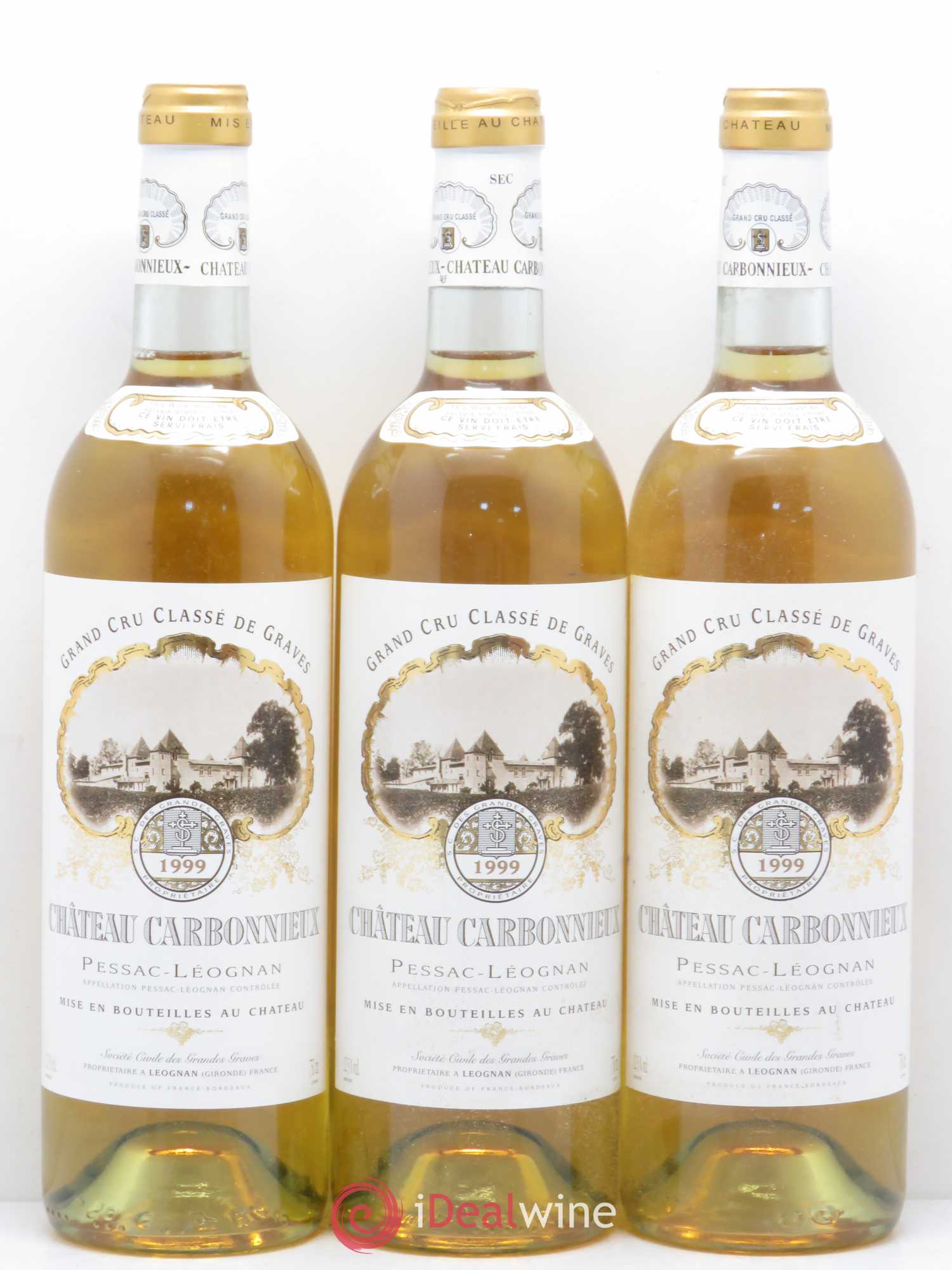 Château Carbonnieux Cru Classé de Graves 1999 - Lot de 6 bouteilles - 2