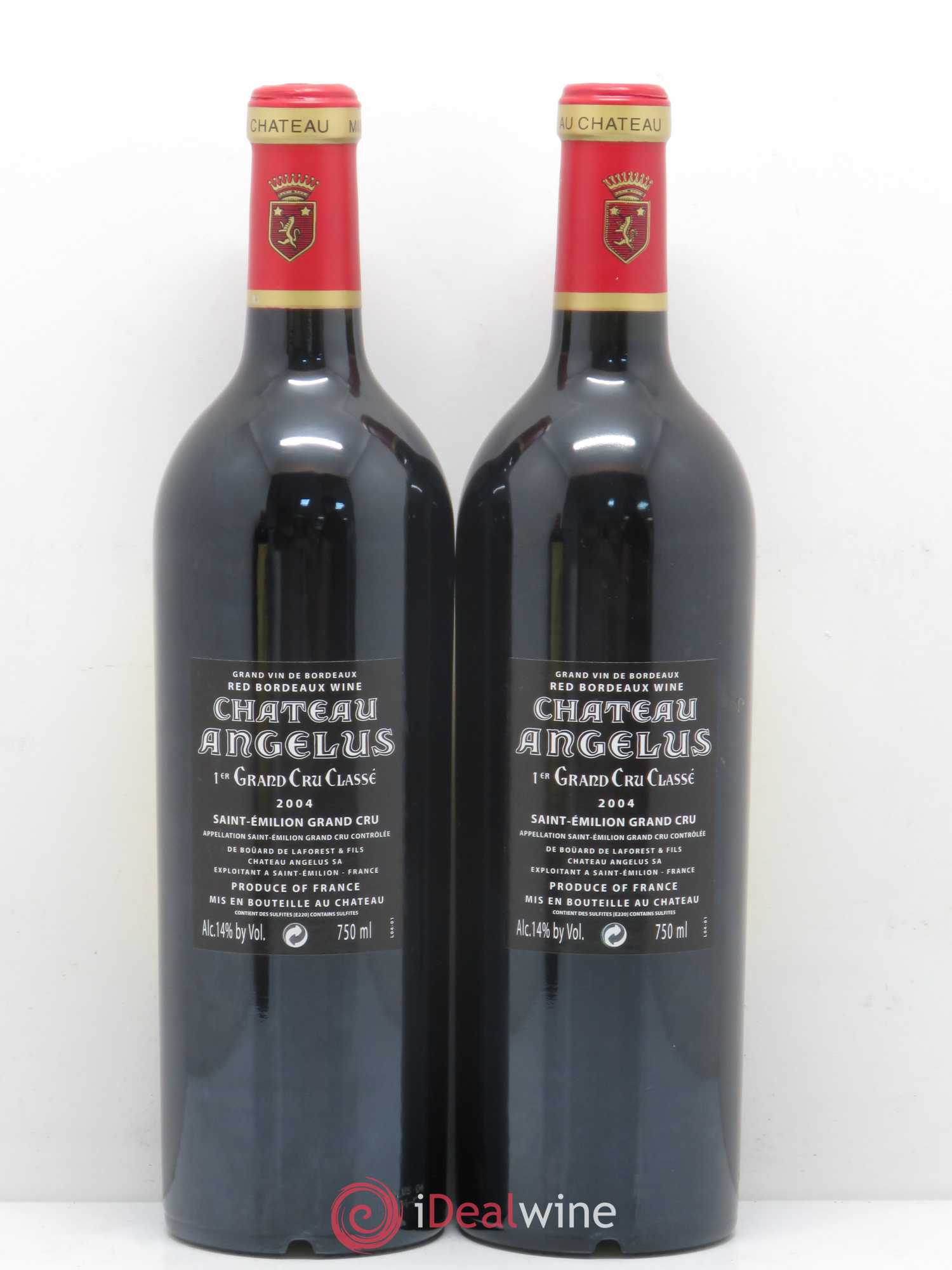 Château Angélus 1er Grand Cru Classé A 2004 - Lot de 2 bouteilles - 1