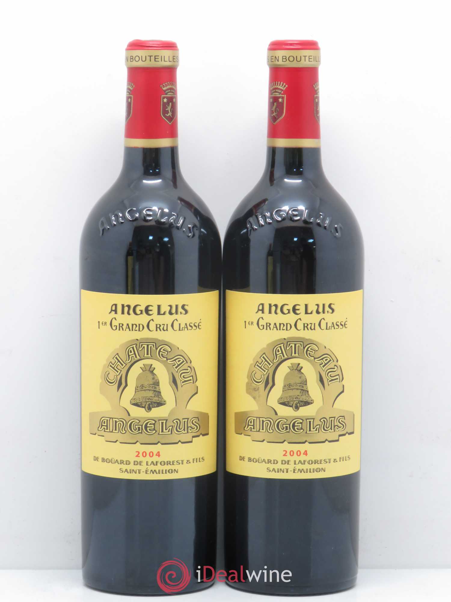 Château Angélus 1er Grand Cru Classé A 2004 - Lot de 2 bouteilles - 0