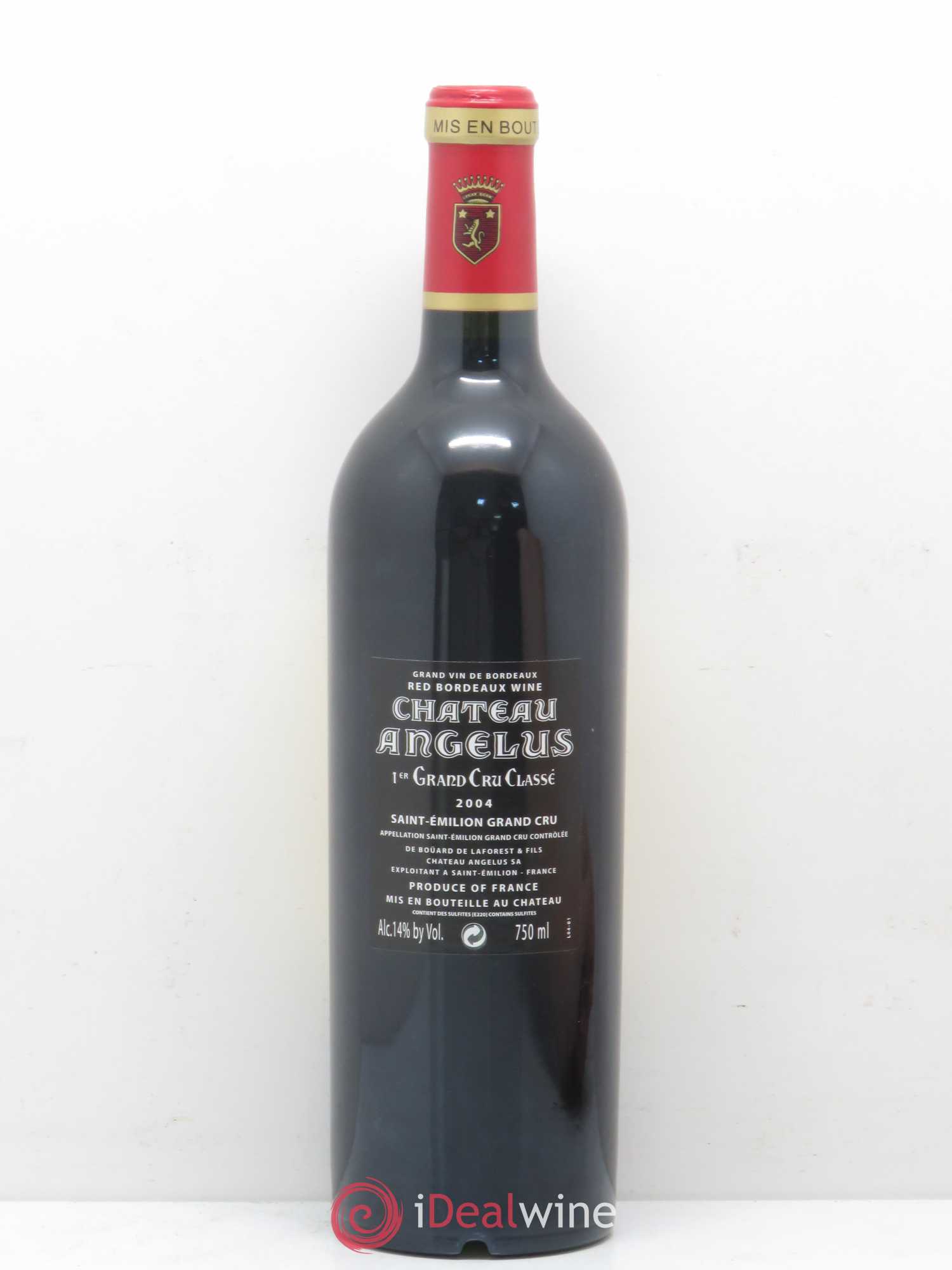 Château Angélus 1er Grand Cru Classé A 2004 - Lot de 1 bouteille - 1