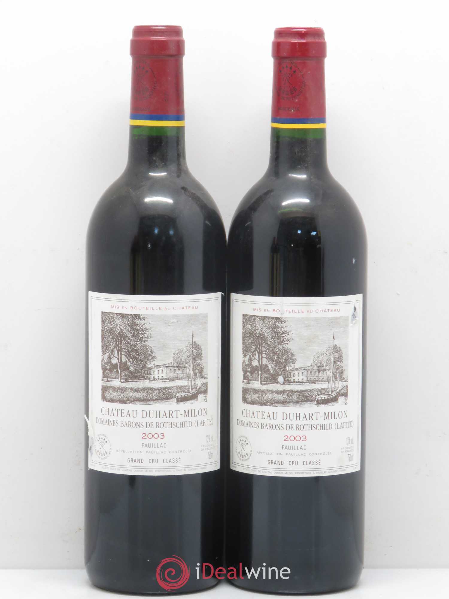 Château Duhart-Milon 4ème Grand Cru Classé 2003 - Lot de 2 bouteilles - 0
