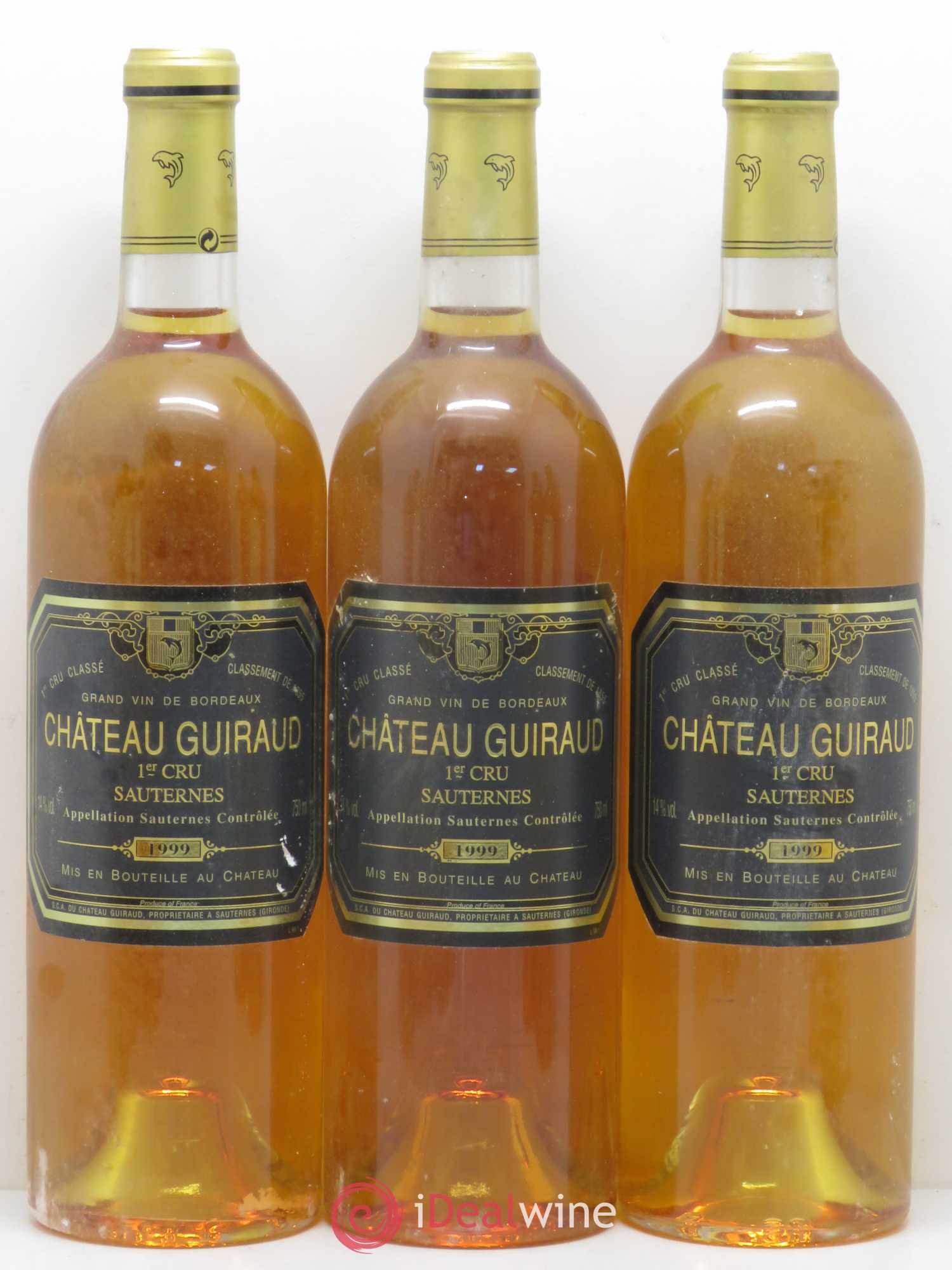 Château Guiraud 1er Grand Cru Classé 1999 - Lotto di 5 bottiglie - 1