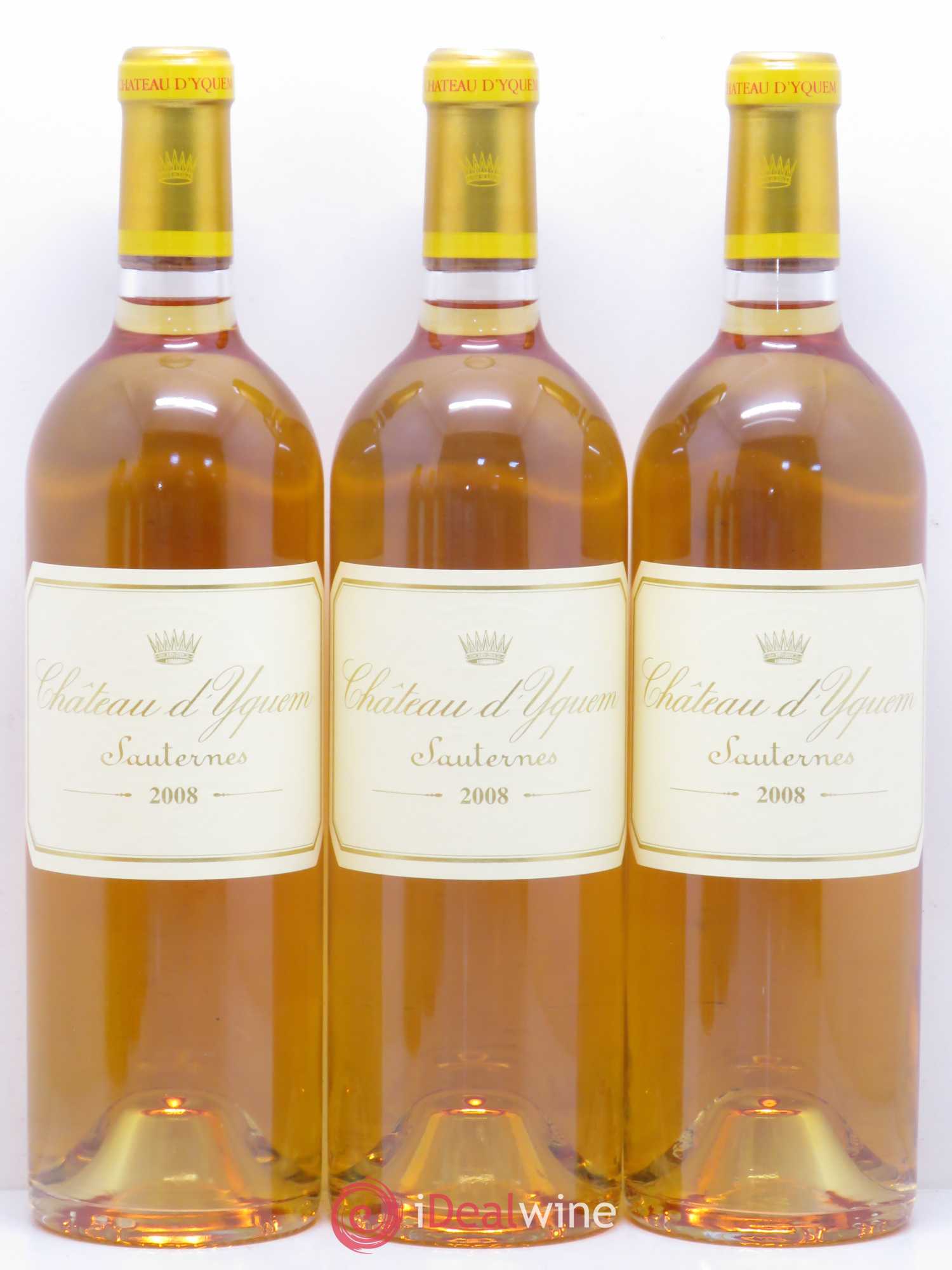Château d' Yquem 1er Cru Classé Supérieur 2008 - Lotto di 3 bottiglie - 0