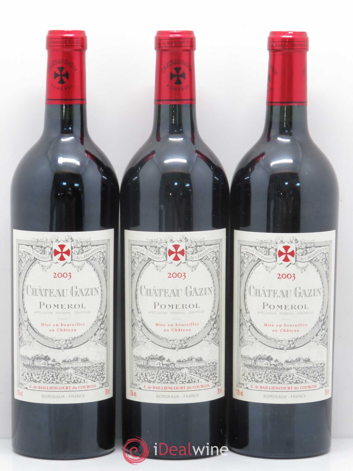 Château Gazin 2003 - Lot de 6 bouteilles - 2