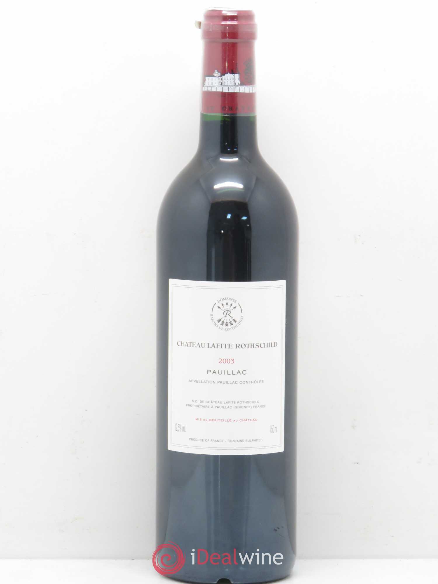 Château Lafite Rothschild 1er Grand Cru Classé 2003 - Lot de 1 bouteille - 1
