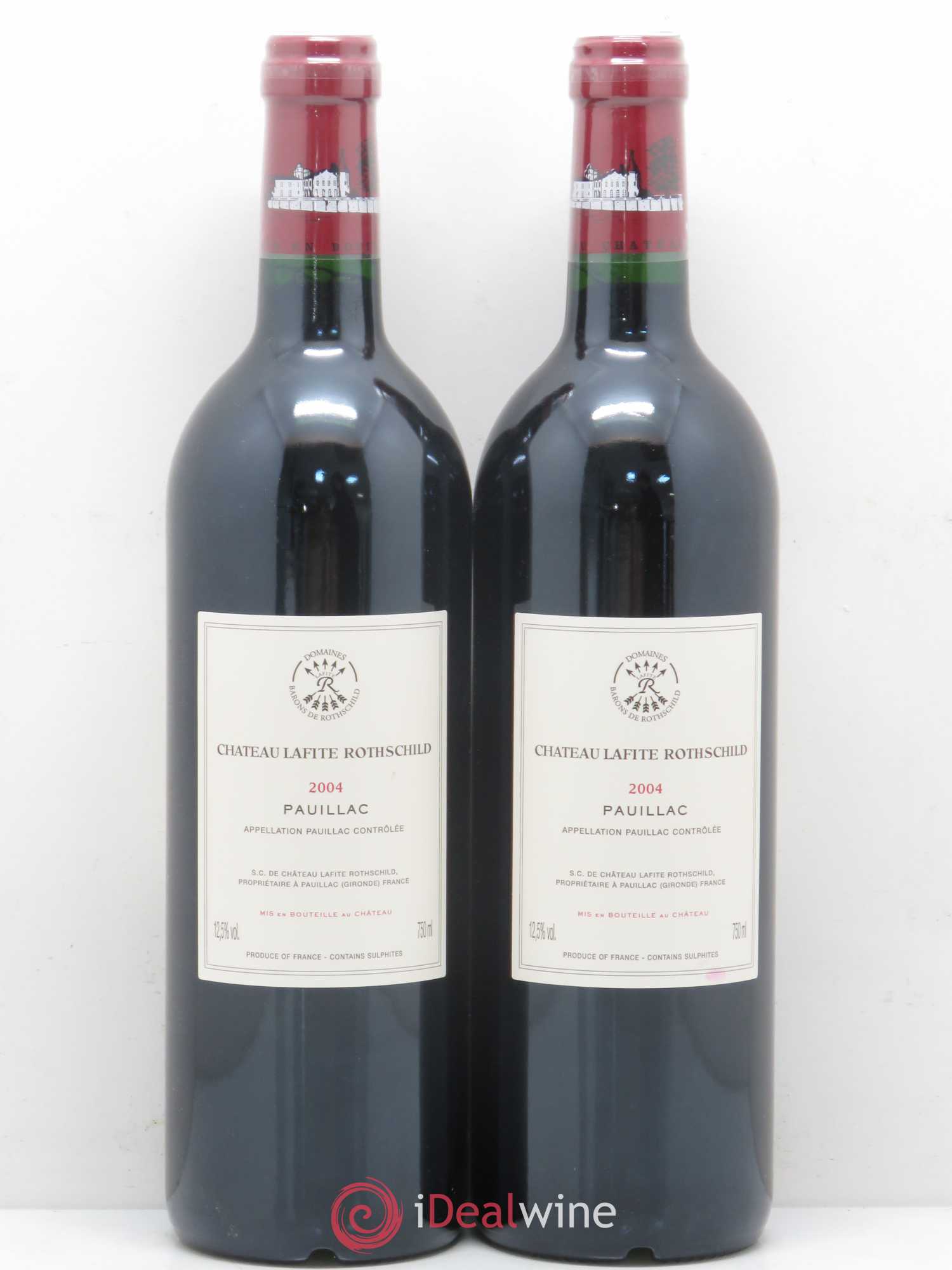 Château Lafite Rothschild 1er Grand Cru Classé 2004 - Lot de 2 bouteilles - 1