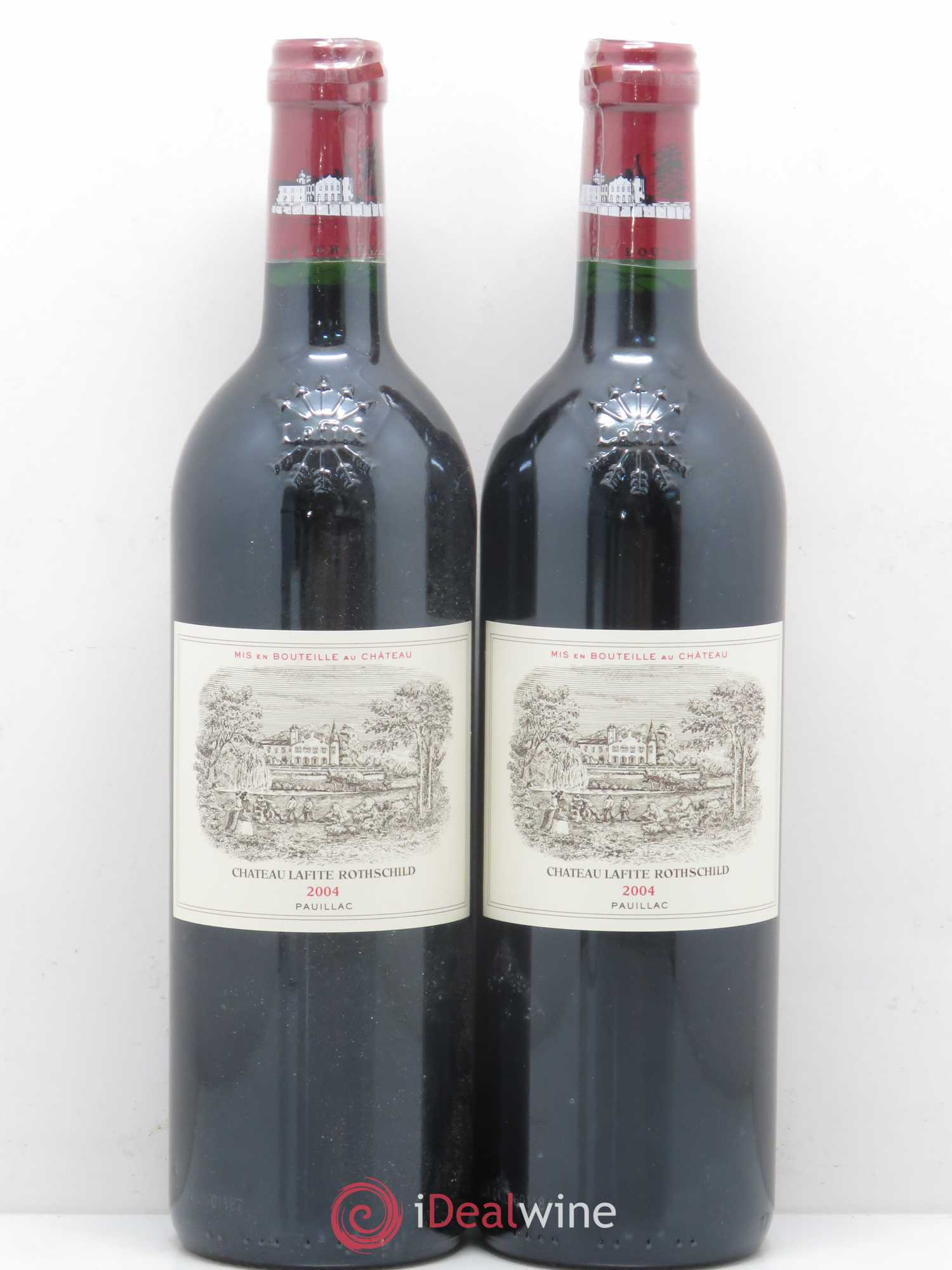 Château Lafite Rothschild 1er Grand Cru Classé 2004 - Lot de 2 bouteilles - 0