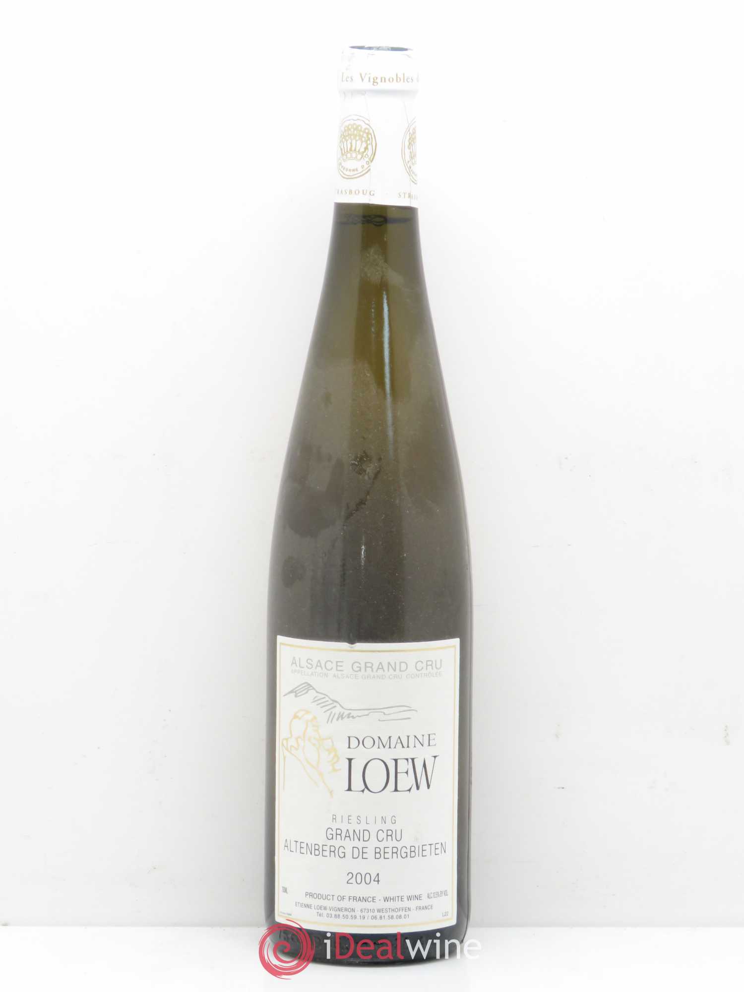 Riesling Grand Cru Altenberg de Bergbieten Domaine Loew 2004 - Posten von 1 Flasche - 0