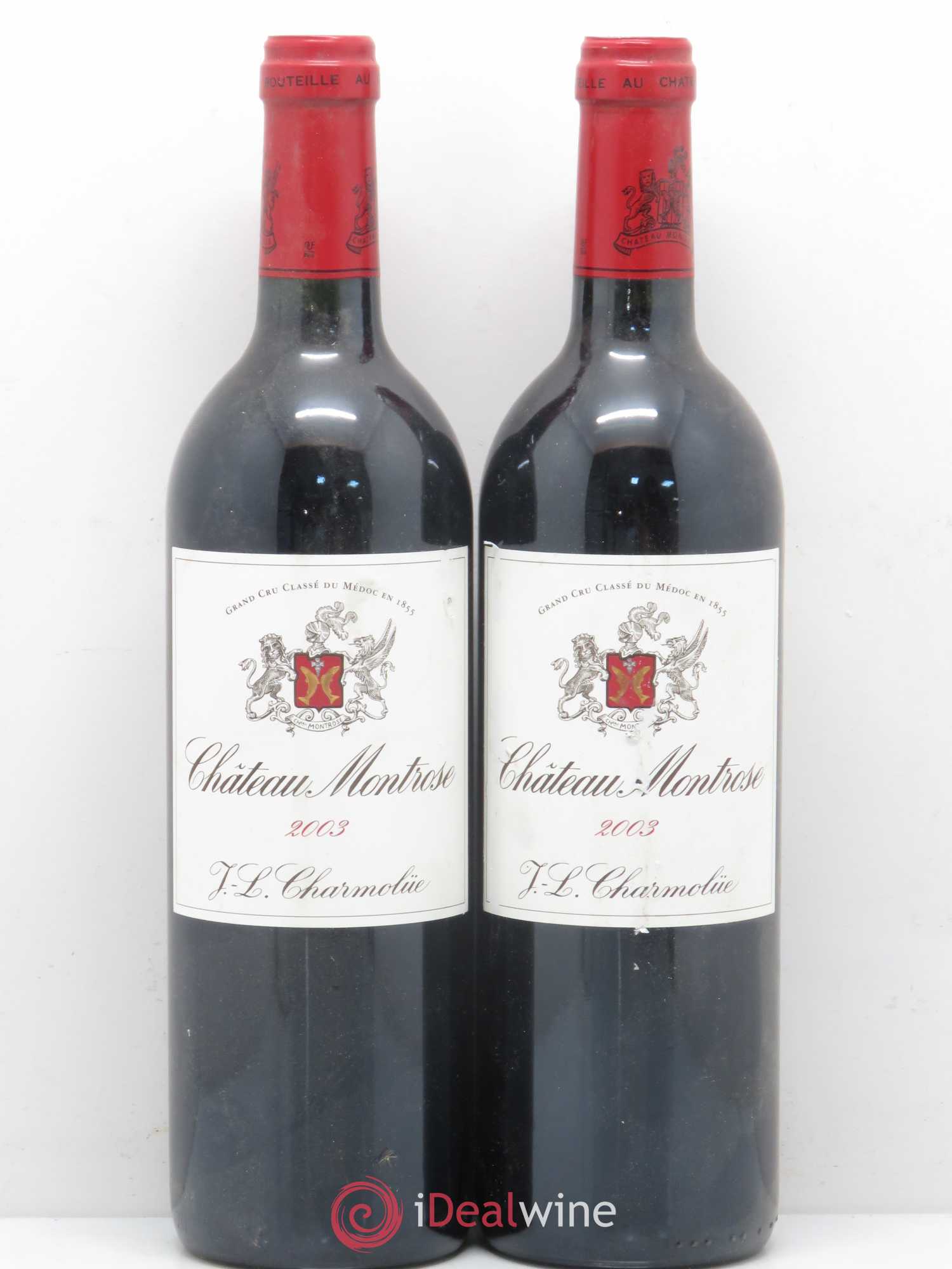 Château Montrose 2ème Grand Cru Classé 2003 - Lot de 2 bouteilles - 0