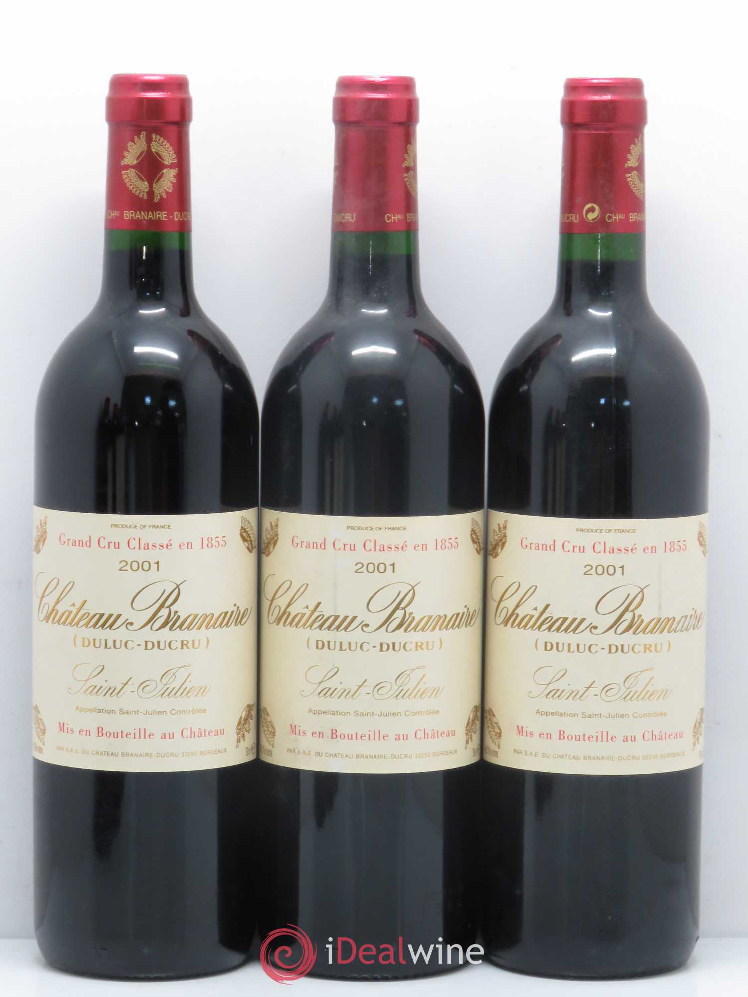 Château Branaire Ducru 4ème Grand Cru Classé 2001 - Lot de 6 bouteilles - 1