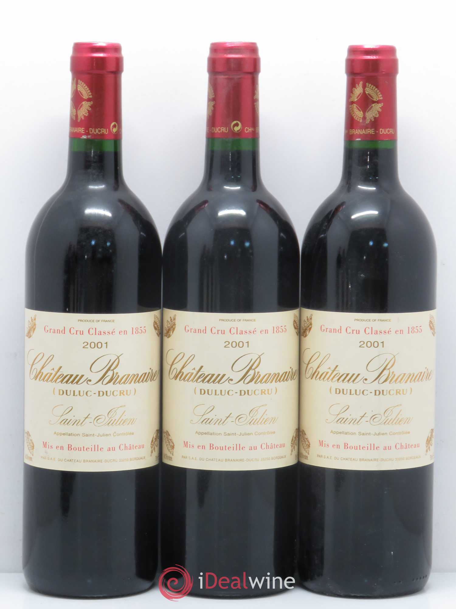 Château Branaire Ducru 4ème Grand Cru Classé 2001 - Lot de 6 bouteilles - 2