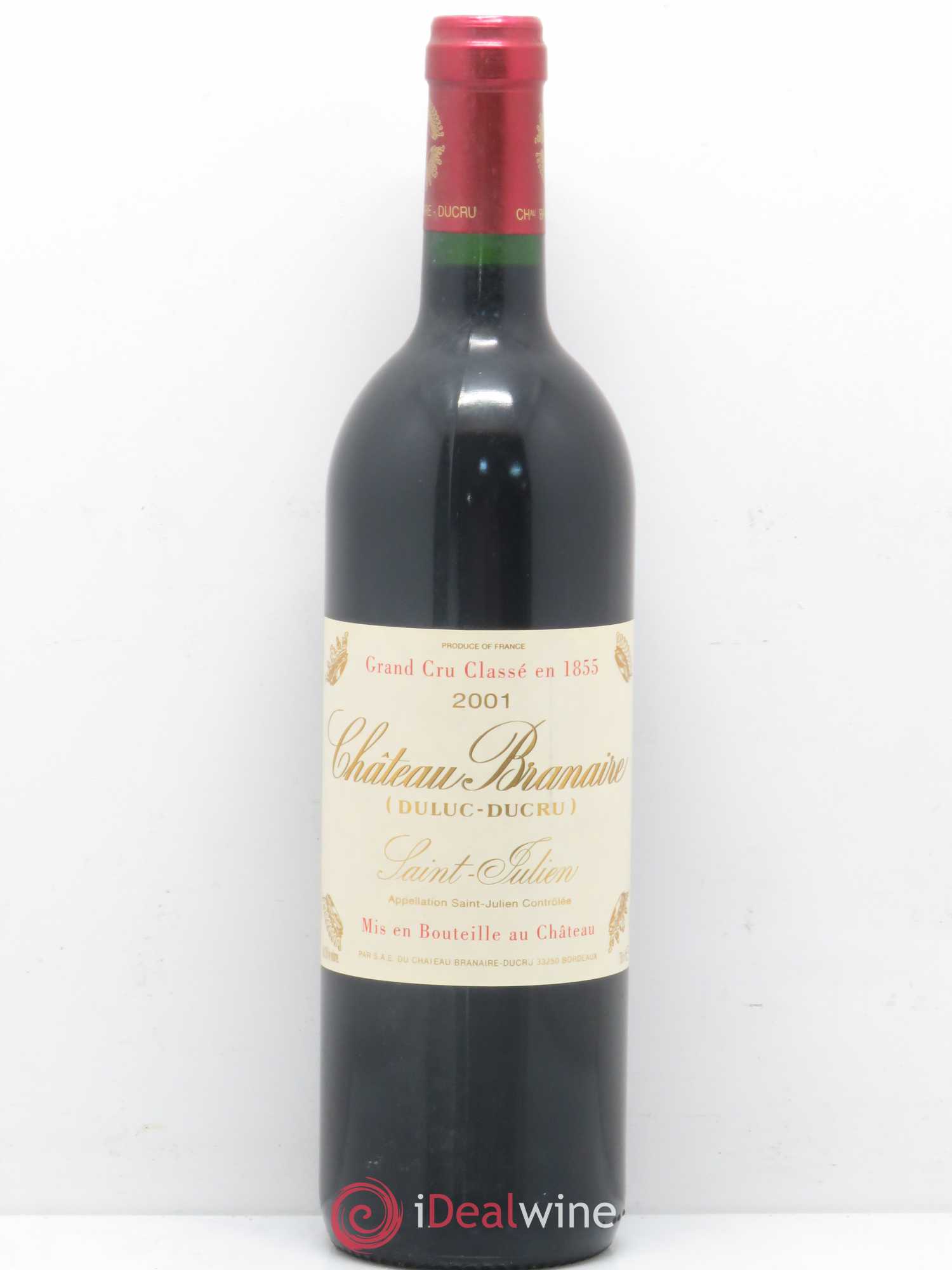 Château Branaire Ducru 4ème Grand Cru Classé 2001 - Lot de 1 bouteille - 0