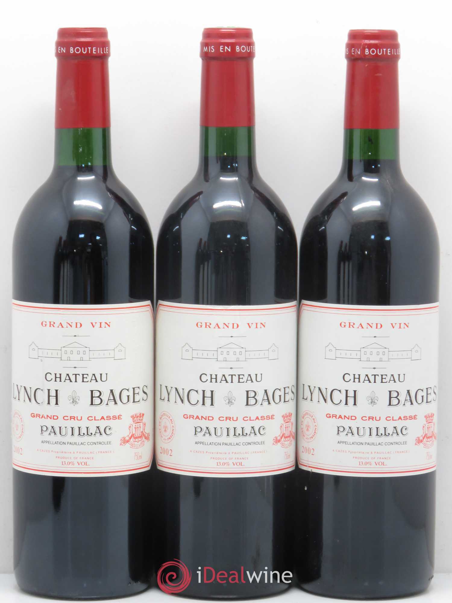 Château Lynch Bages 5ème Grand Cru Classé 2002 - Lot de 6 bouteilles - 1