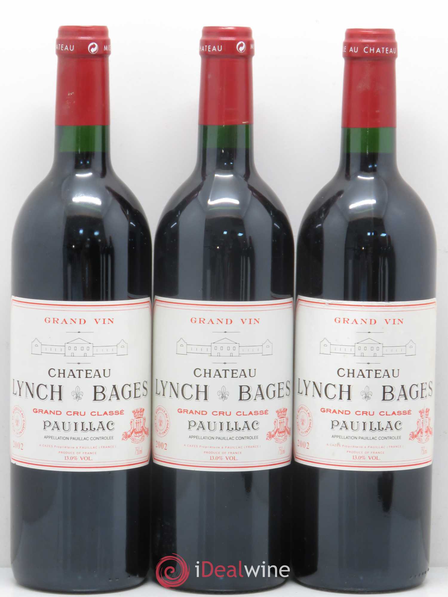 Château Lynch Bages 5ème Grand Cru Classé 2002 - Lot de 6 bouteilles - 2