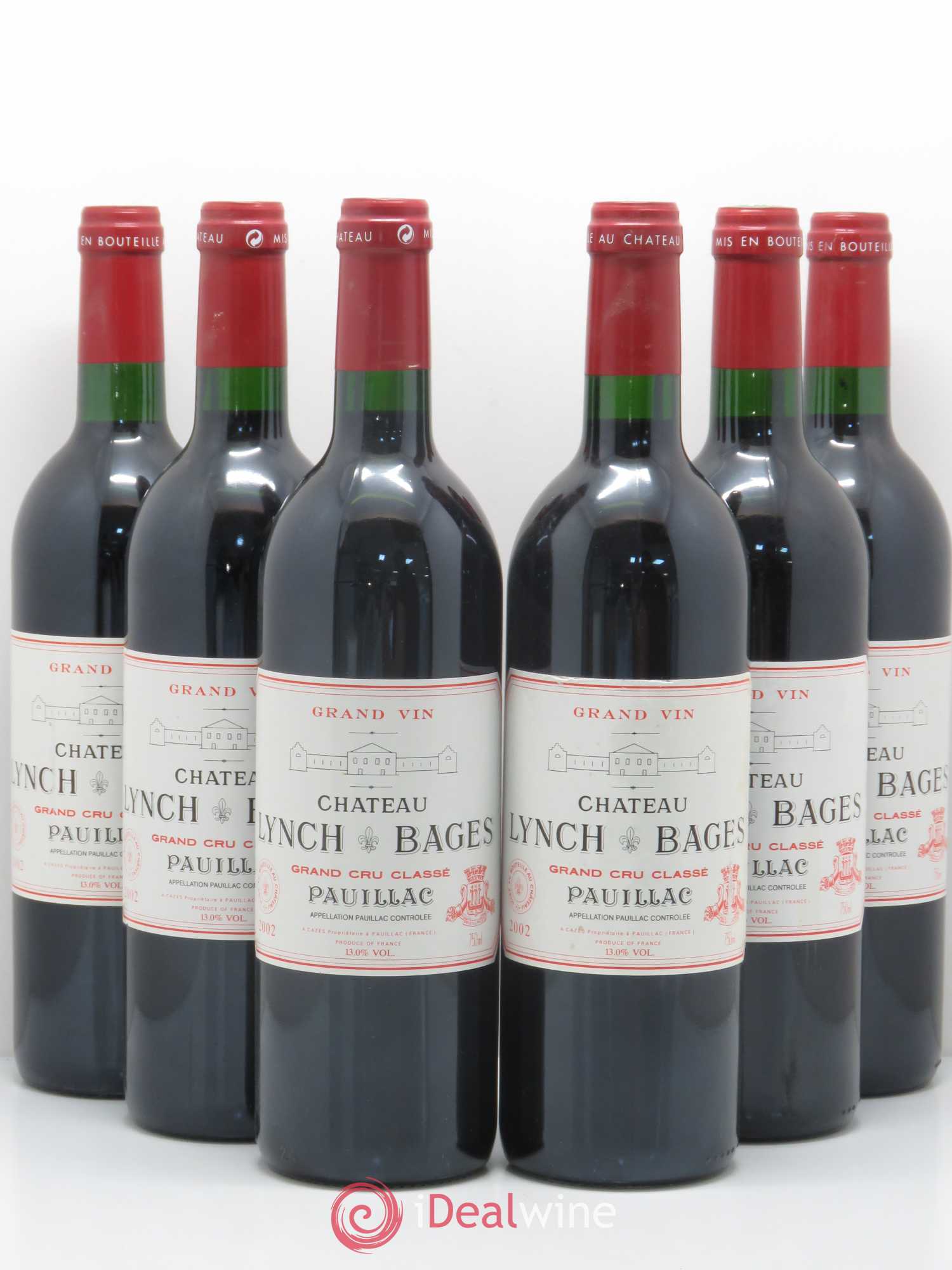 Château Lynch Bages 5ème Grand Cru Classé 2002 - Lot de 6 bouteilles - 0