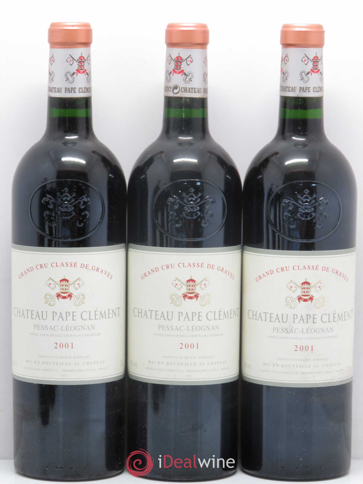 Château Pape Clément Cru Classé de Graves 2001 - Lot de 6 bouteilles - 1