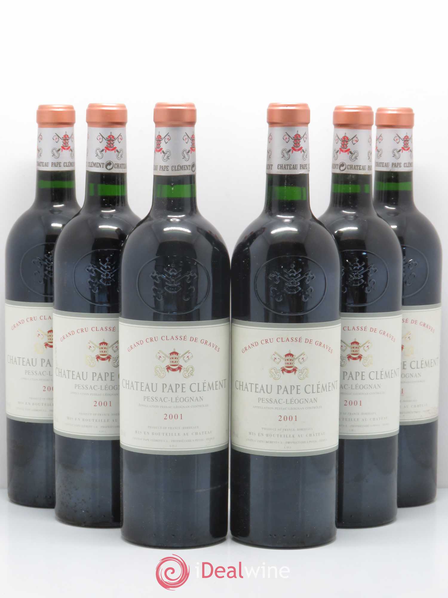 Château Pape Clément Cru Classé de Graves 2001 - Lot de 6 bouteilles - 0