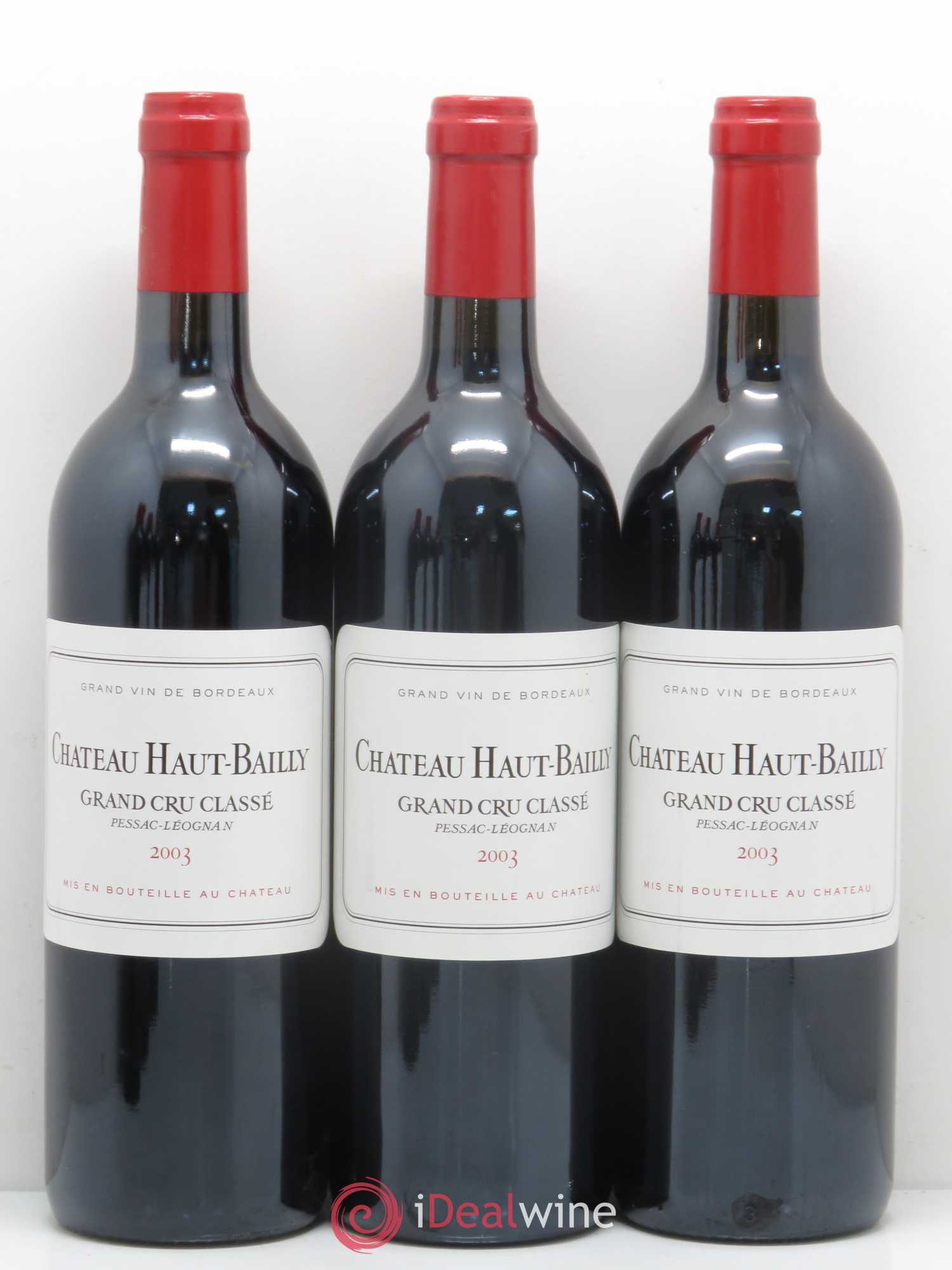 Château Haut-Bailly Cru Classé de Graves 2003 - Lot de 6 bouteilles - 1