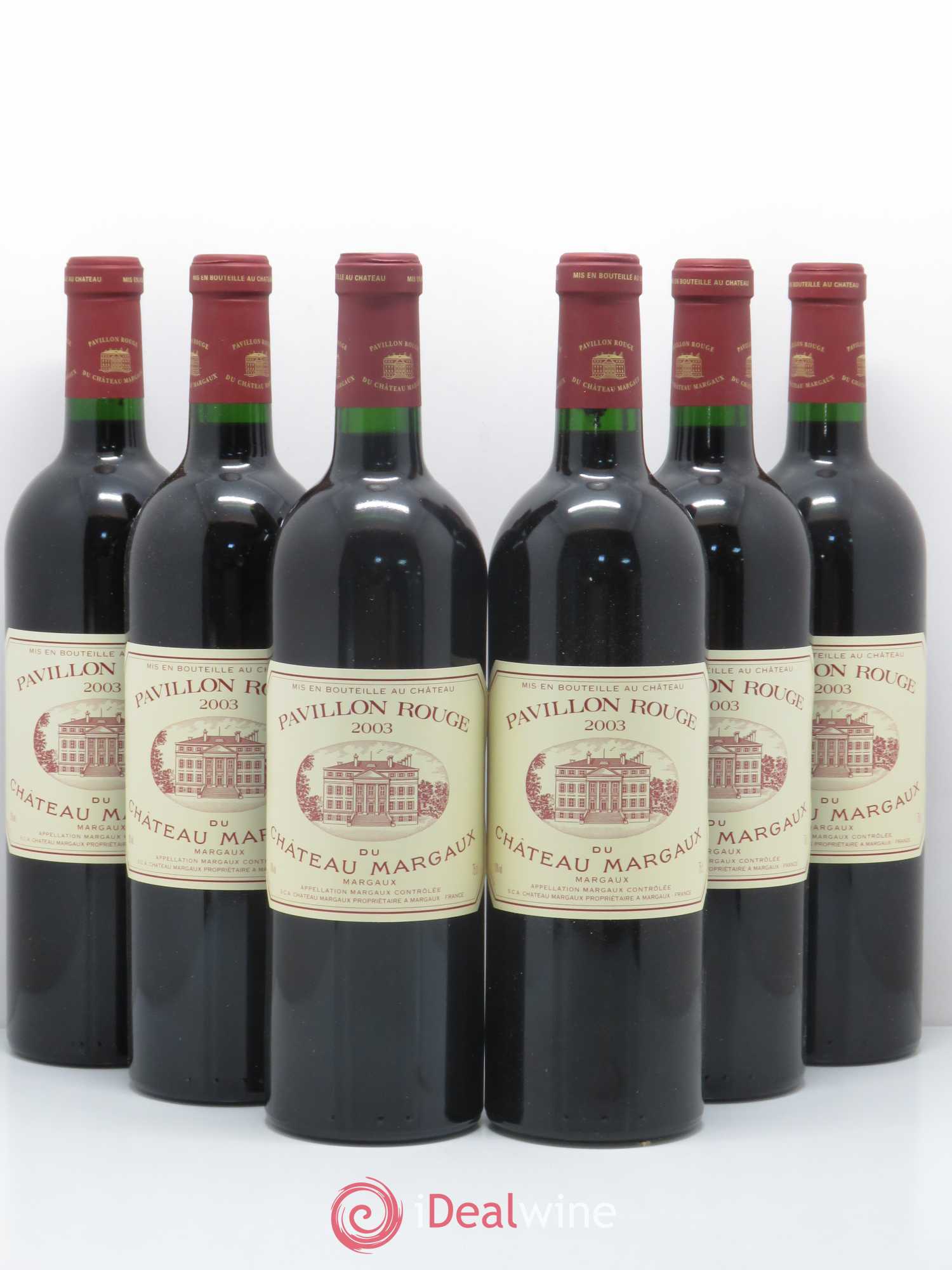Pavillon Rouge du Château Margaux Second Vin 2003 - Lot de 6 bouteilles - 0
