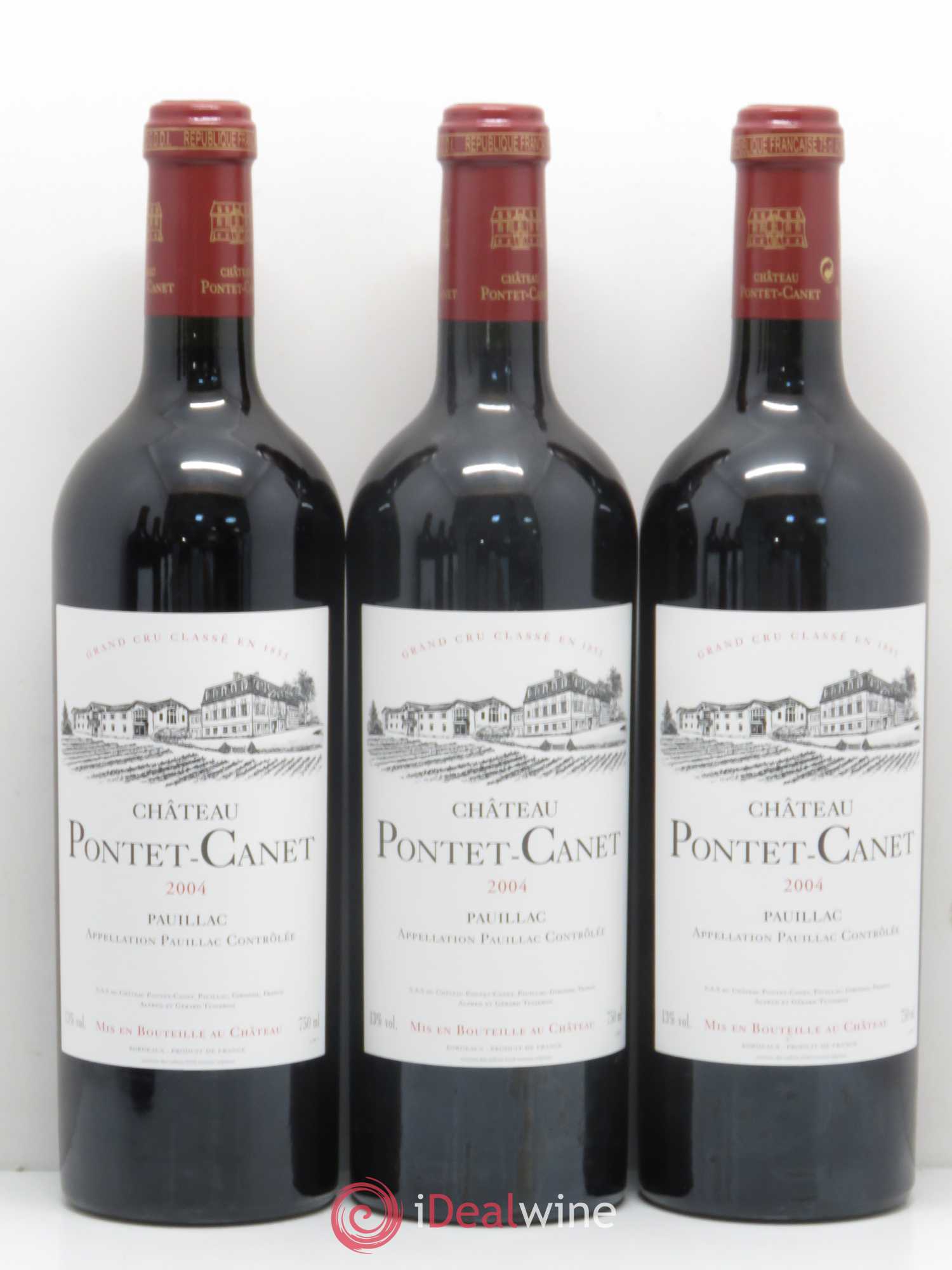 Château Pontet Canet 5ème Grand Cru Classé (sans prix de réserve) 2004 - Lot de 6 bouteilles - 2