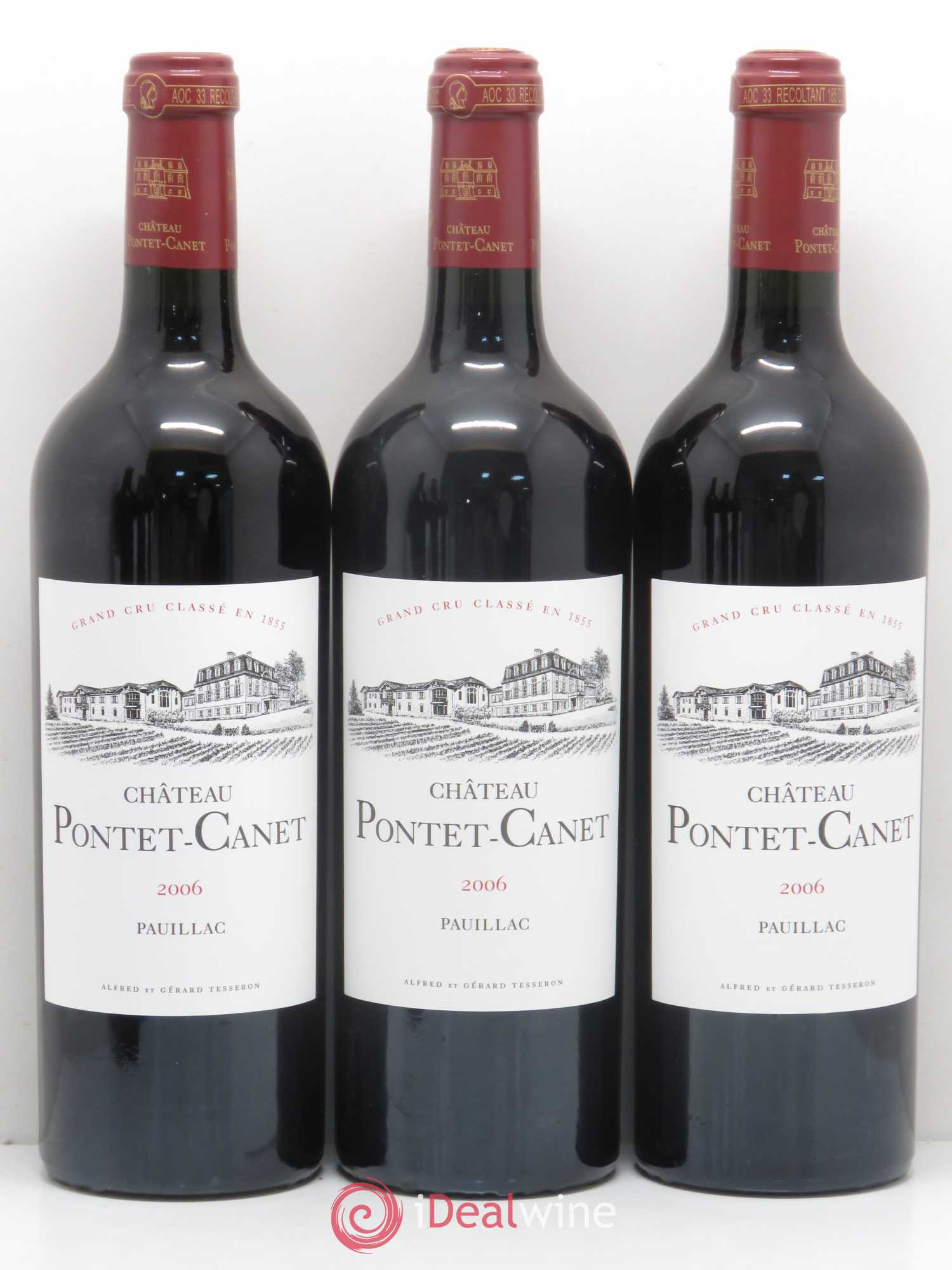 Château Pontet Canet 5ème Grand Cru Classé 2006 - Lot de 6 bouteilles - 1