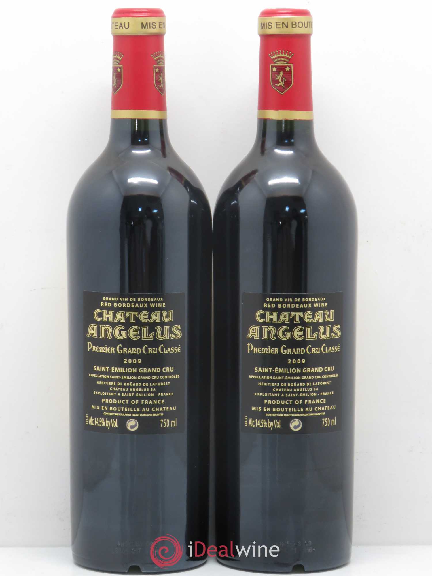 Château Angélus 1er Grand Cru Classé A 2009 - Lot de 2 bouteilles - 1