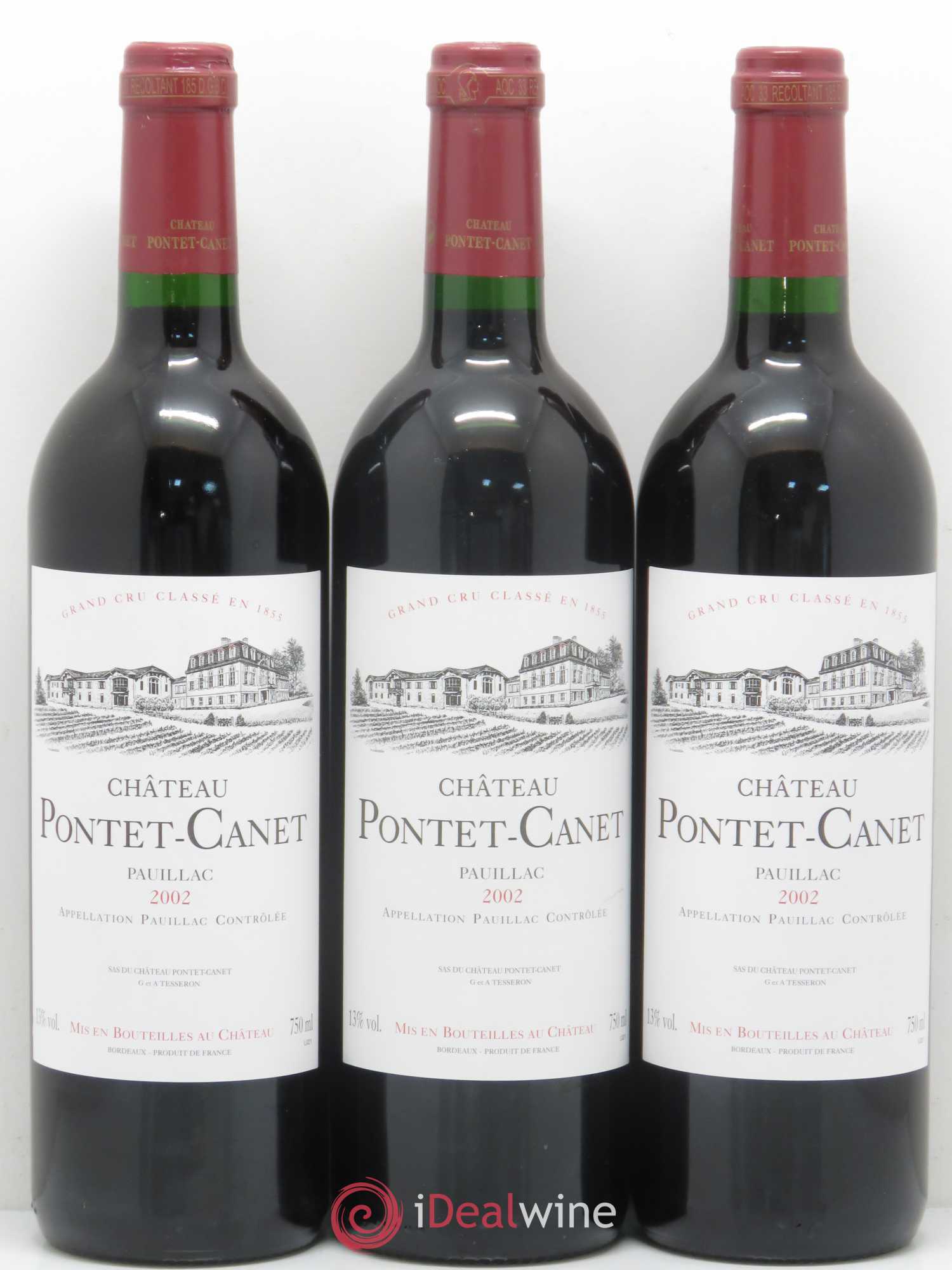 Château Pontet Canet 5ème Grand Cru Classé 2002 - Lot de 6 bouteilles - 2