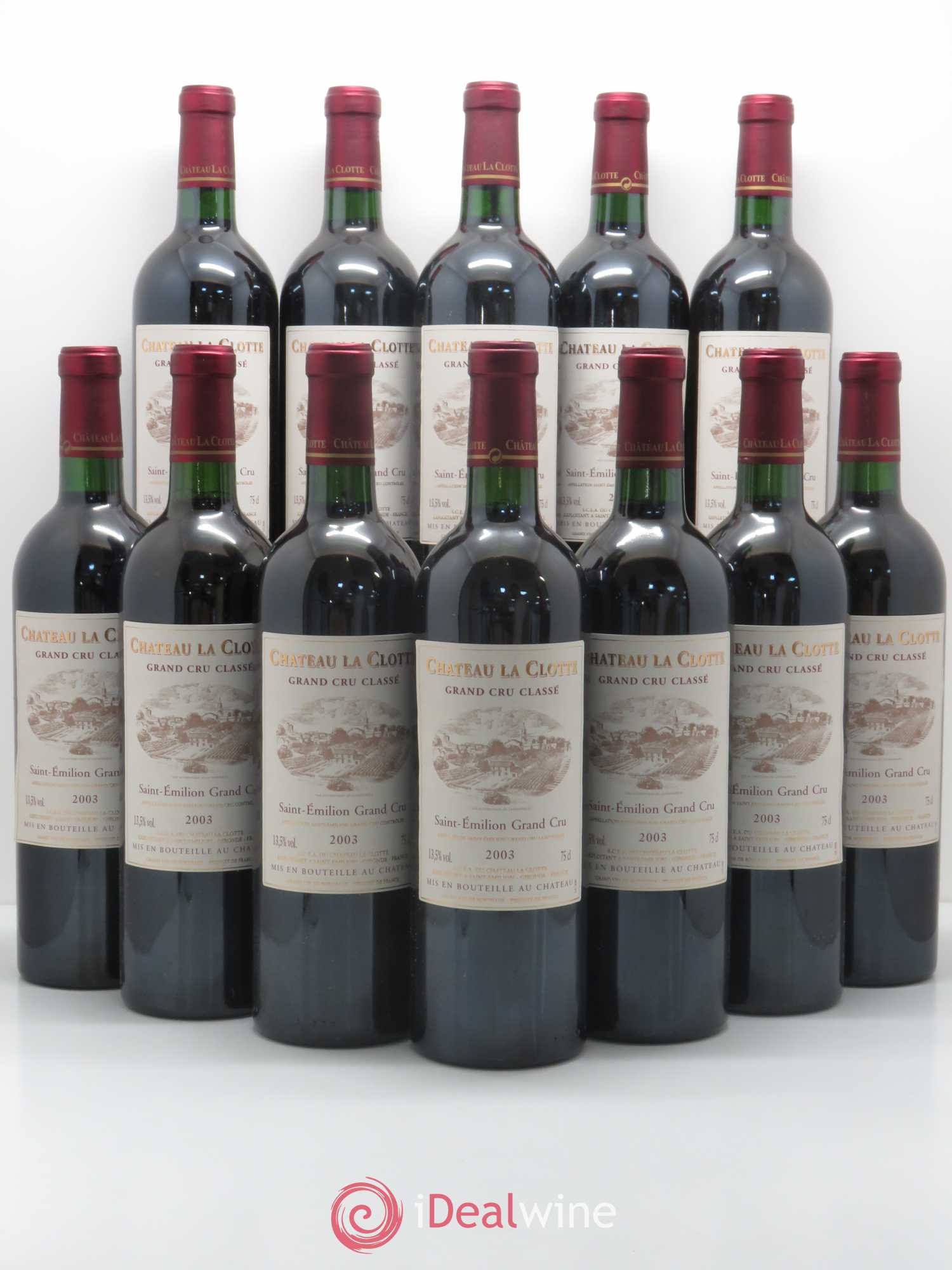 Château la Clotte 2003 - Lot de 12 bouteilles - 0