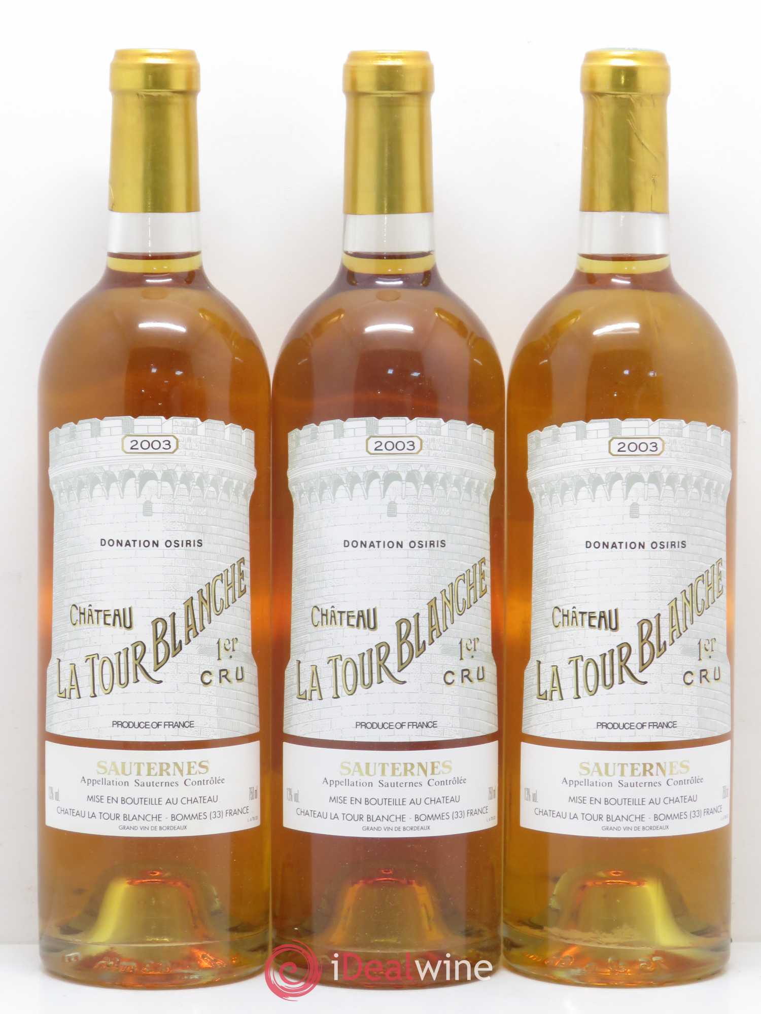Château la Tour Blanche 1er Grand Cru Classé 2003 - Lotto di 6 bottiglie - 2