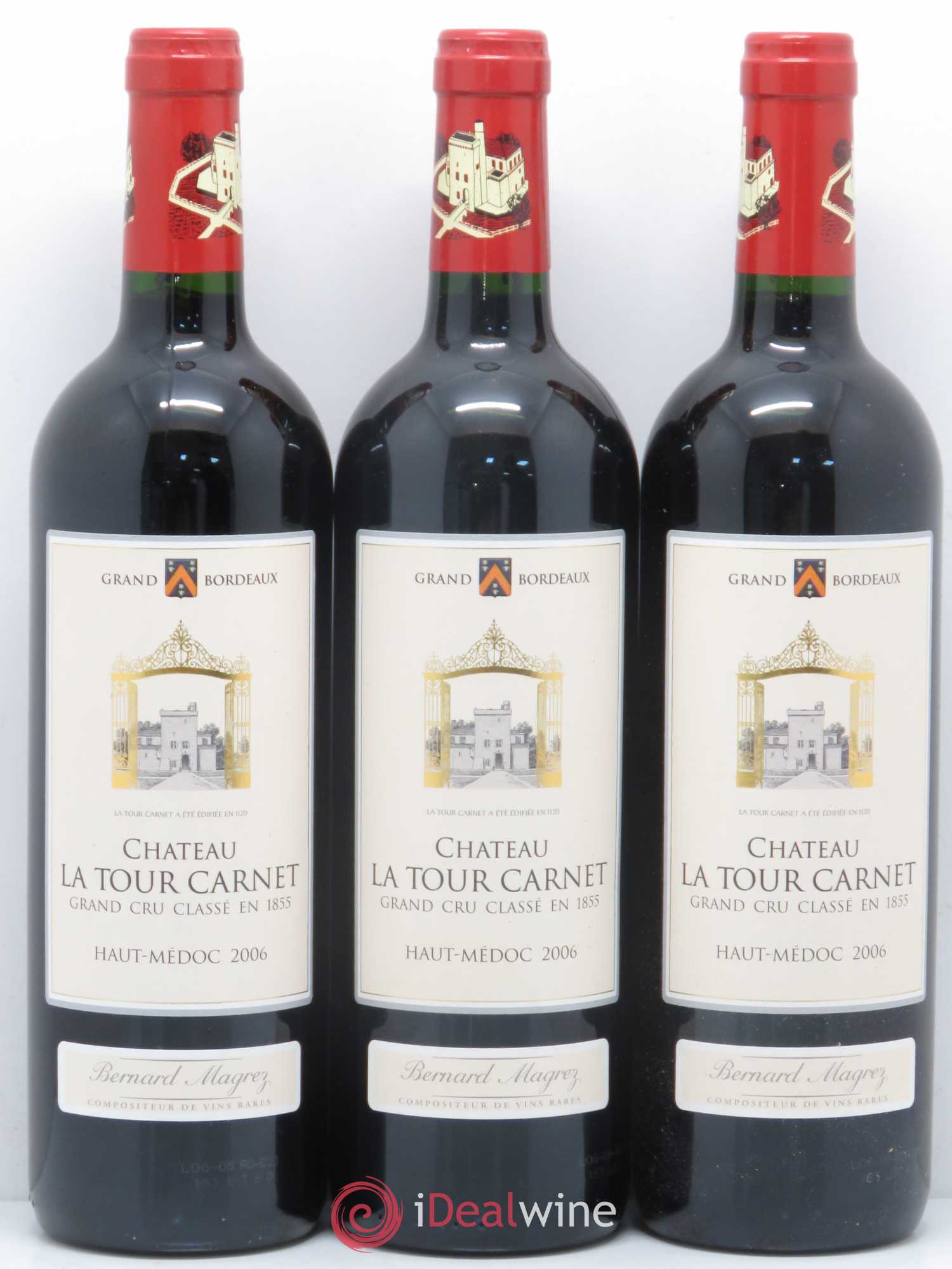 Château la Tour Carnet 4ème Grand Cru Classé 2006 - Lot de 12 bouteilles - 4