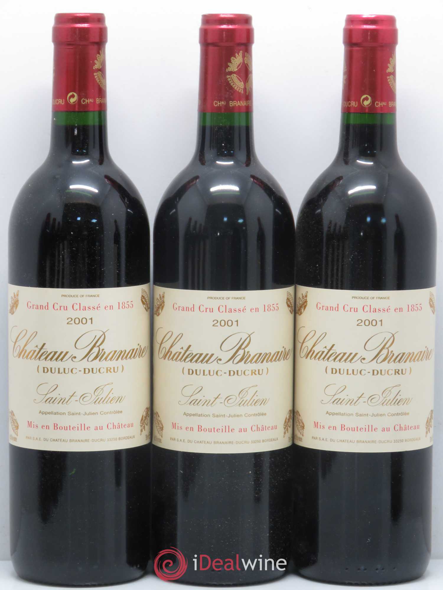 Château Branaire Ducru 4ème Grand Cru Classé 2001 - Lot de 12 bouteilles - 2