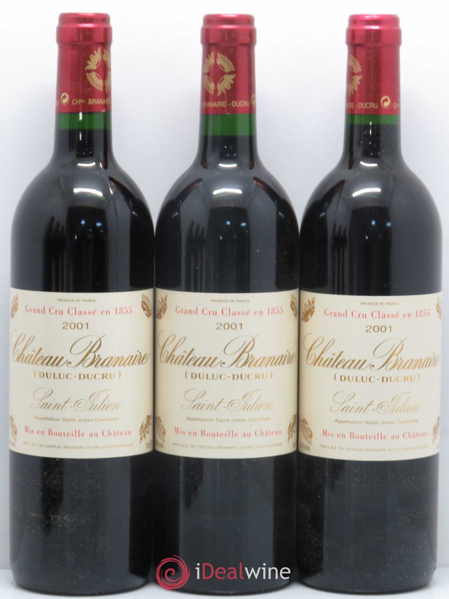 Château Branaire Ducru 4ème Grand Cru Classé 2001 - Lot de 12 bouteilles - 3