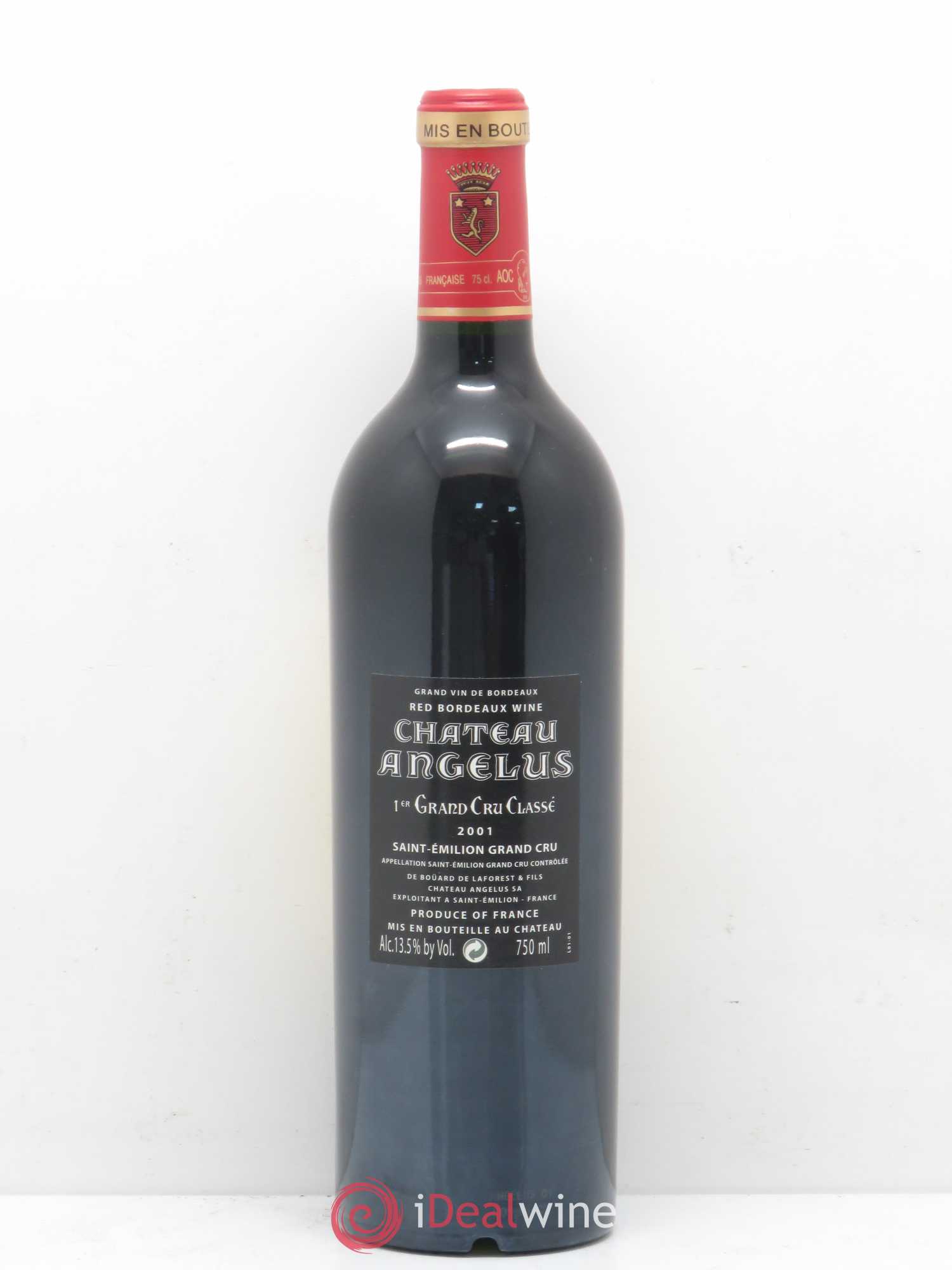 Château Angélus 1er Grand Cru Classé A 2001 - Lot de 1 bouteille - 1