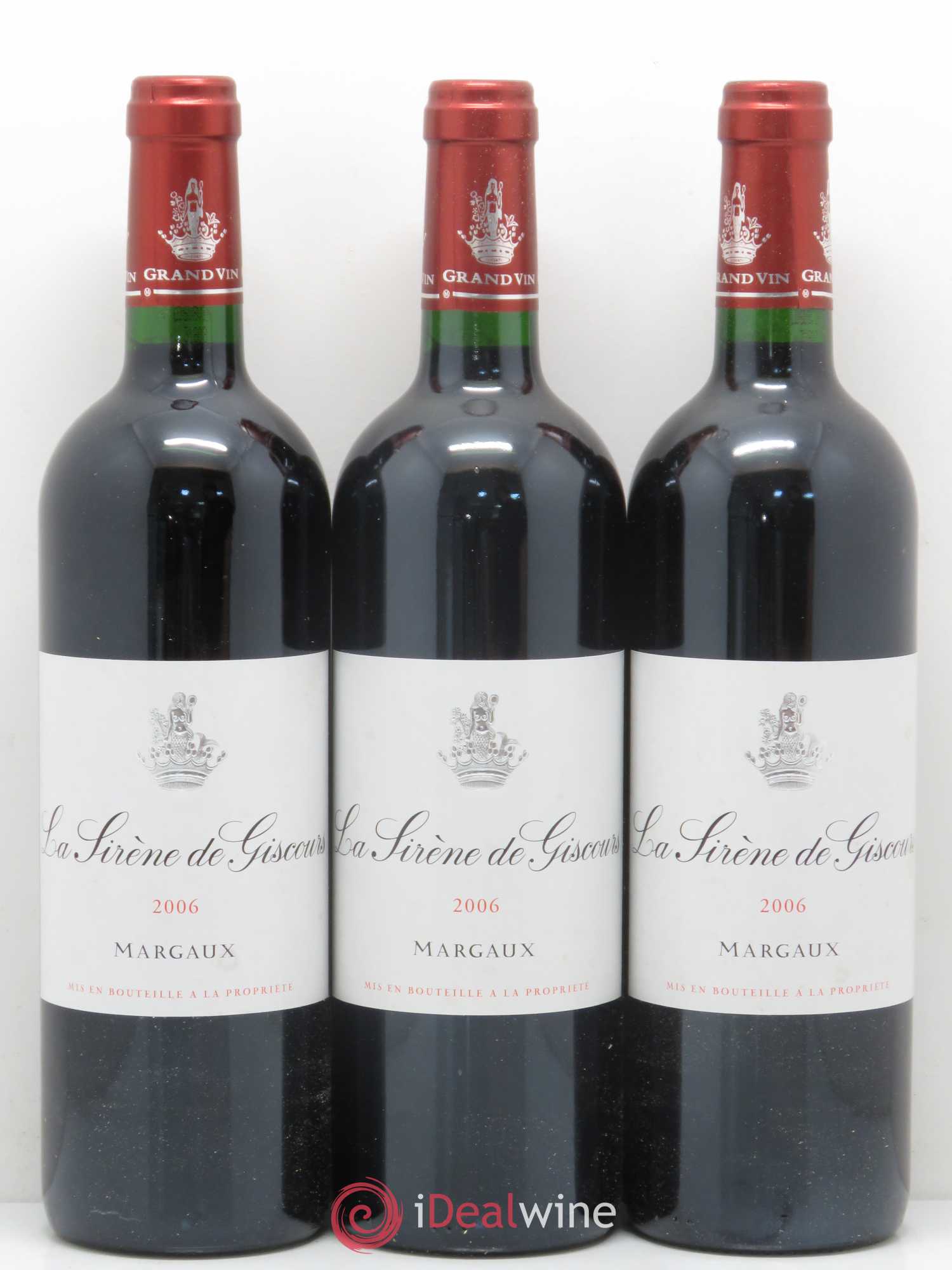 La Sirène de Giscours 2006 - Lot de 3 bouteilles - 0