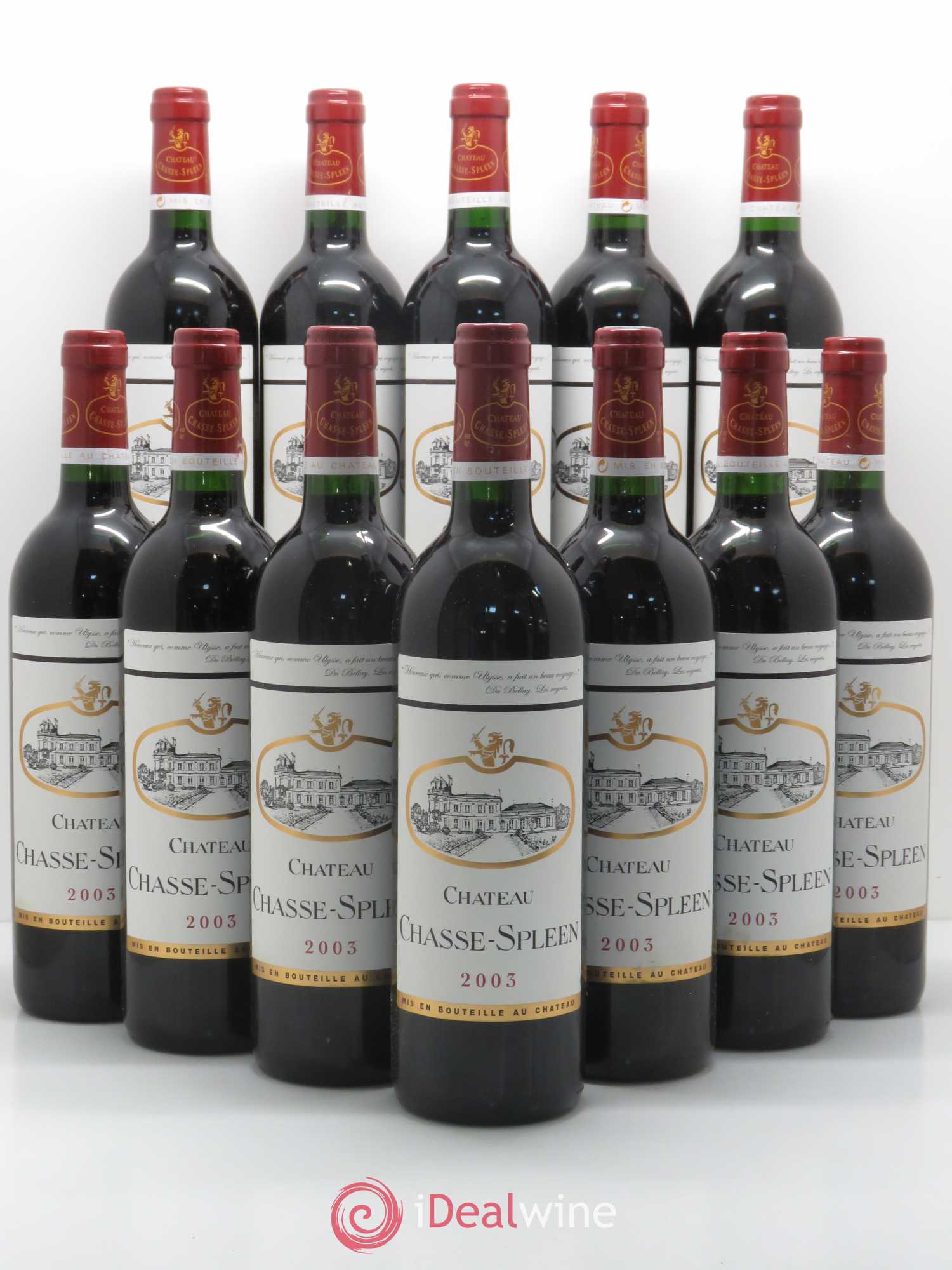 Château Chasse Spleen 2003 - Lot de 12 bouteilles - 0