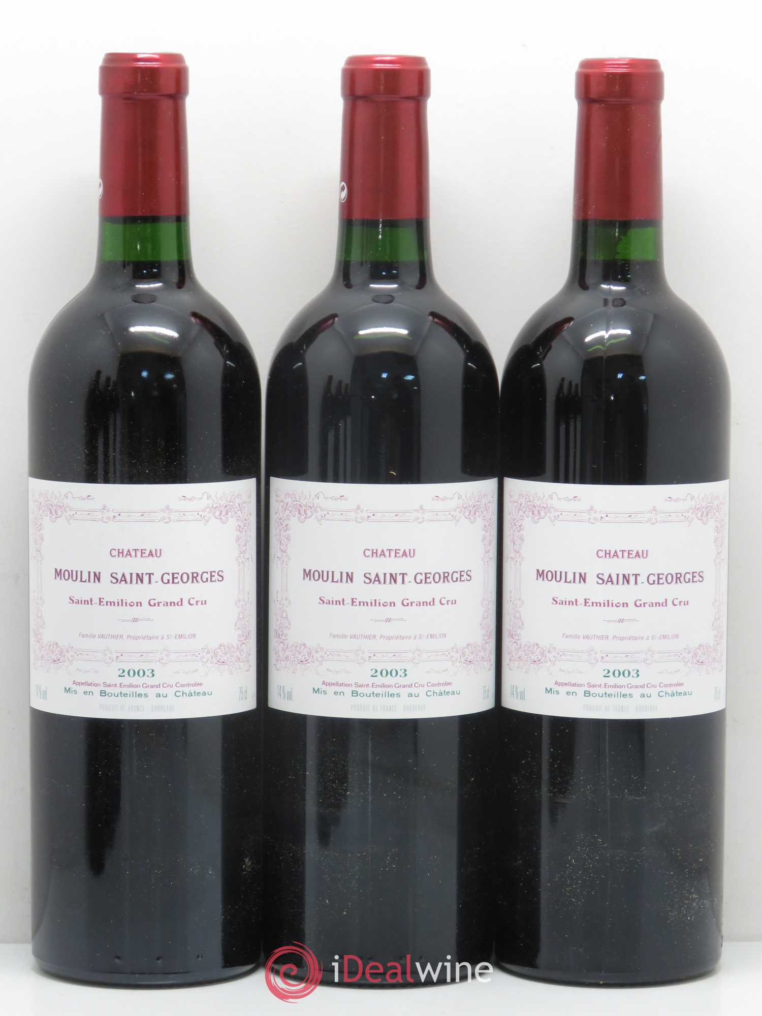 Château Moulin Saint Georges 2003 - Lot de 12 bouteilles - 3